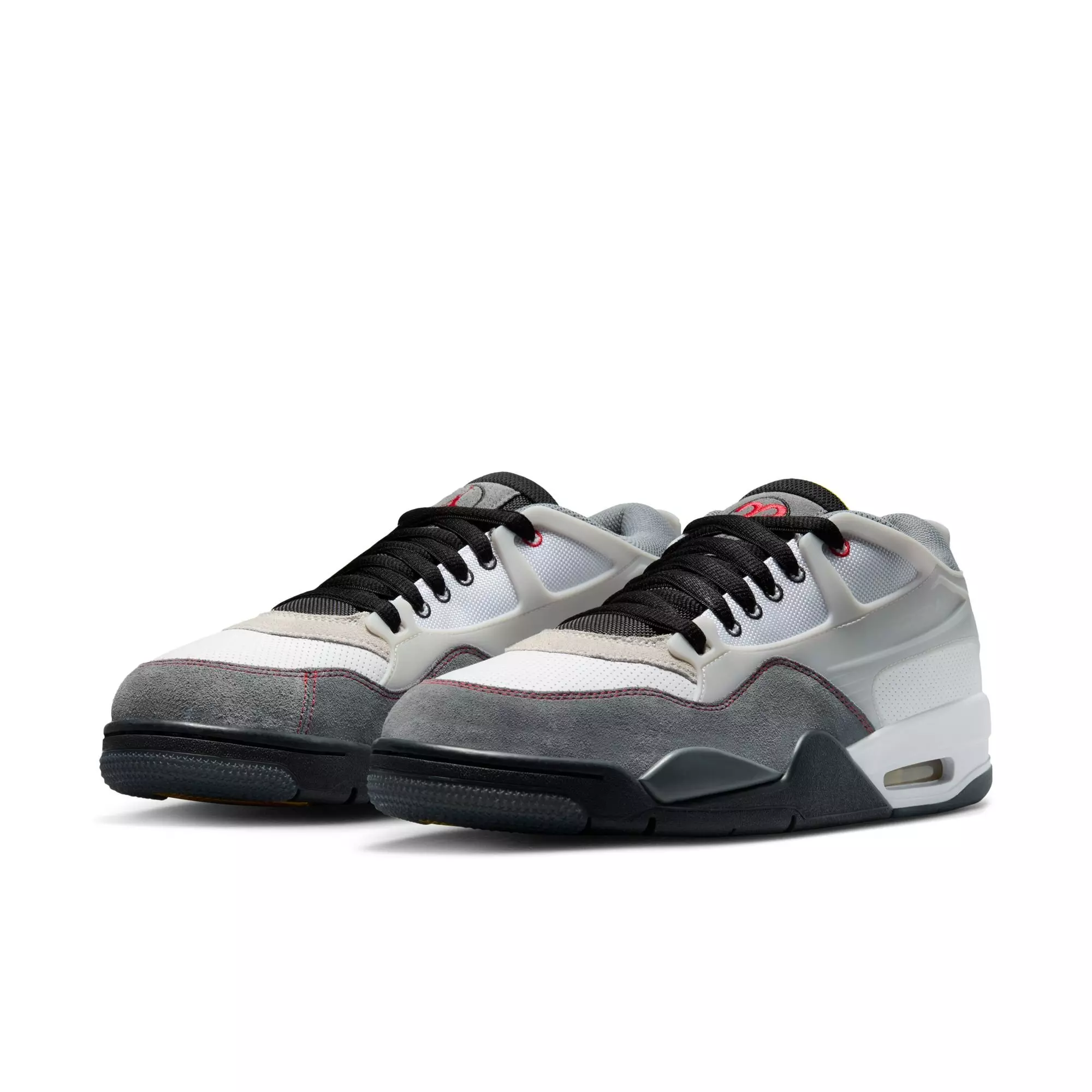 Jordan 4 RM Premium "White/Fire Red/Black/Smoke Grey" Men's Shoe - WHITE/GREY
