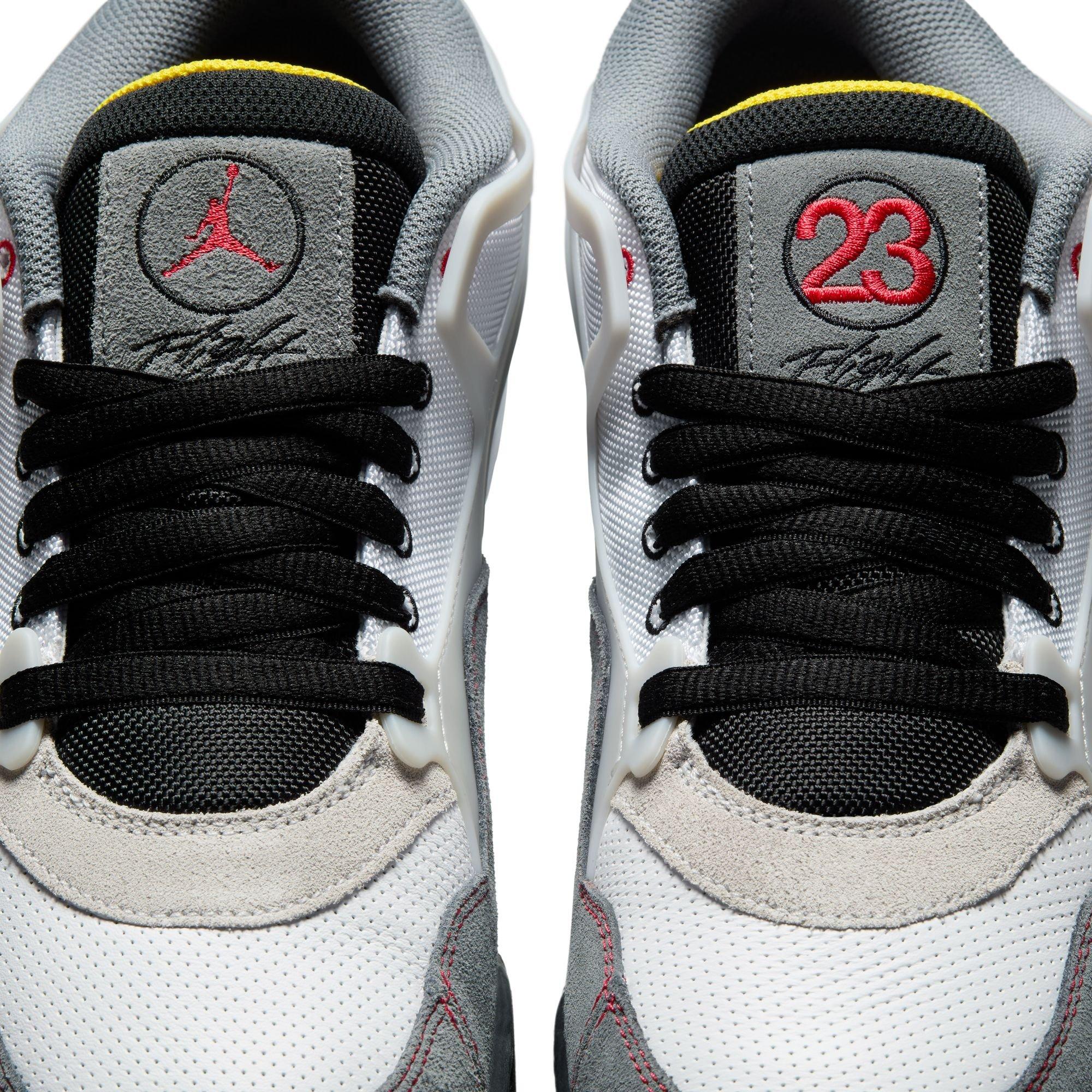 Jordan 4 RM Premium "White/Fire Red/Black/Smoke Grey" Men's Shoe - WHITE/GREY Thumbnail View 7