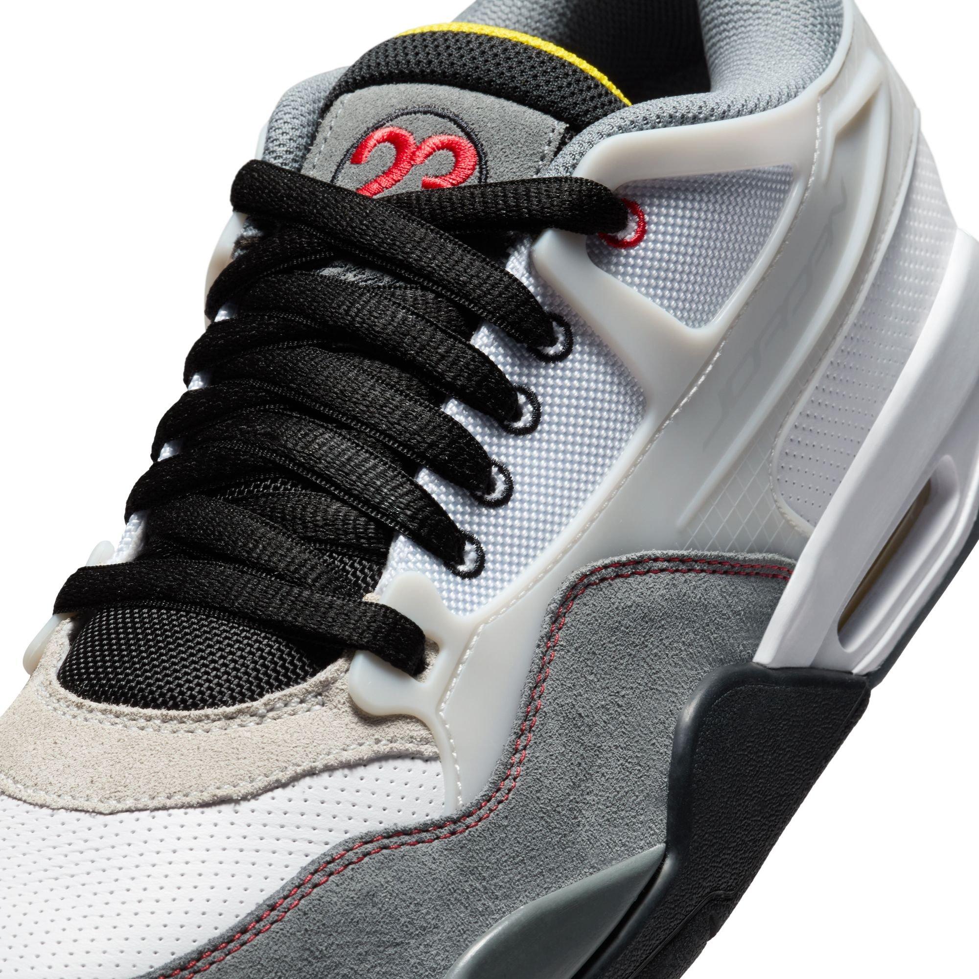 Jordan 4 RM Premium "White/Fire Red/Black/Smoke Grey" Men's Shoe - WHITE/GREY Thumbnail View 10