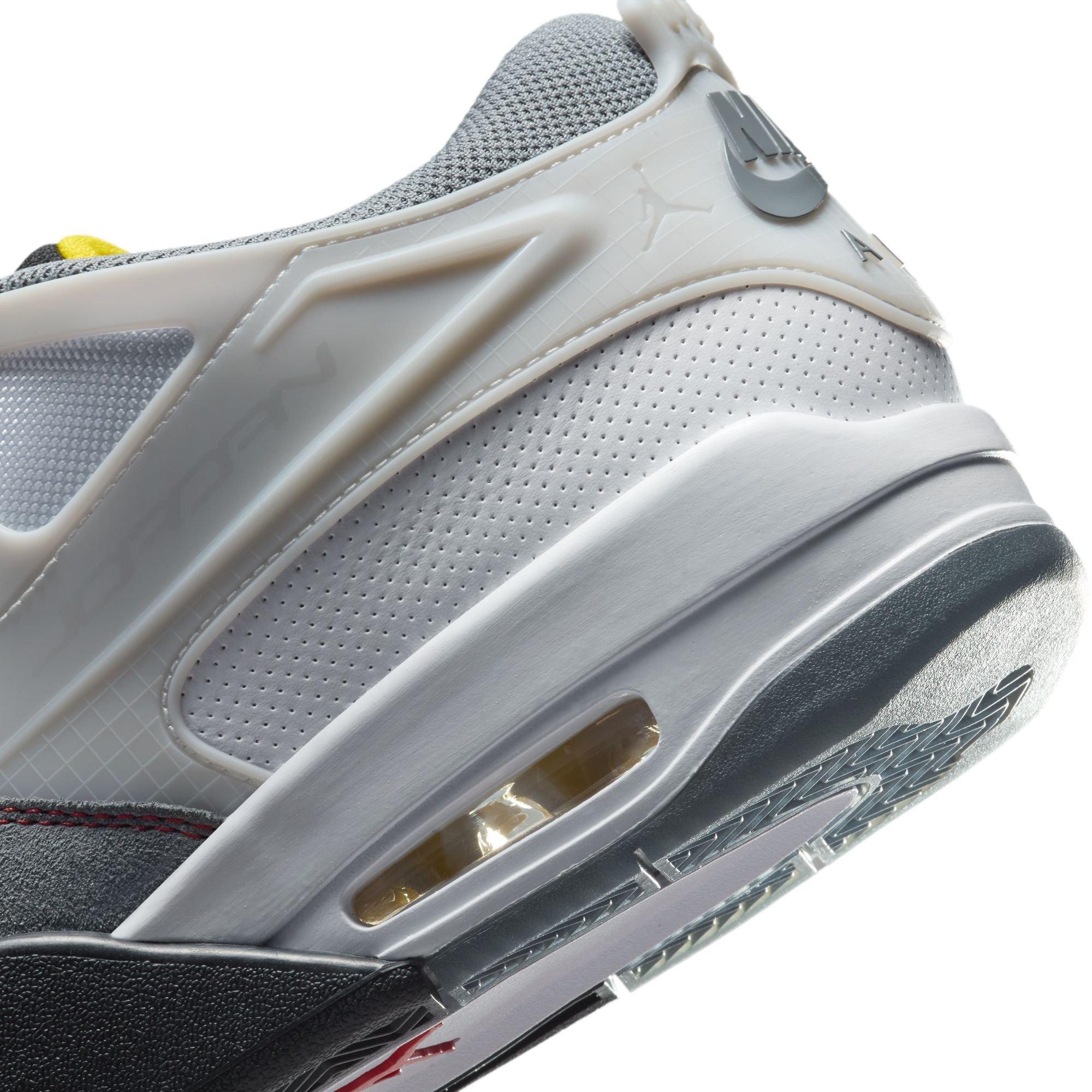 Jordan 4 RM Premium "White/Fire Red/Black/Smoke Grey" Men's Shoe - WHITE/GREY Thumbnail View 11