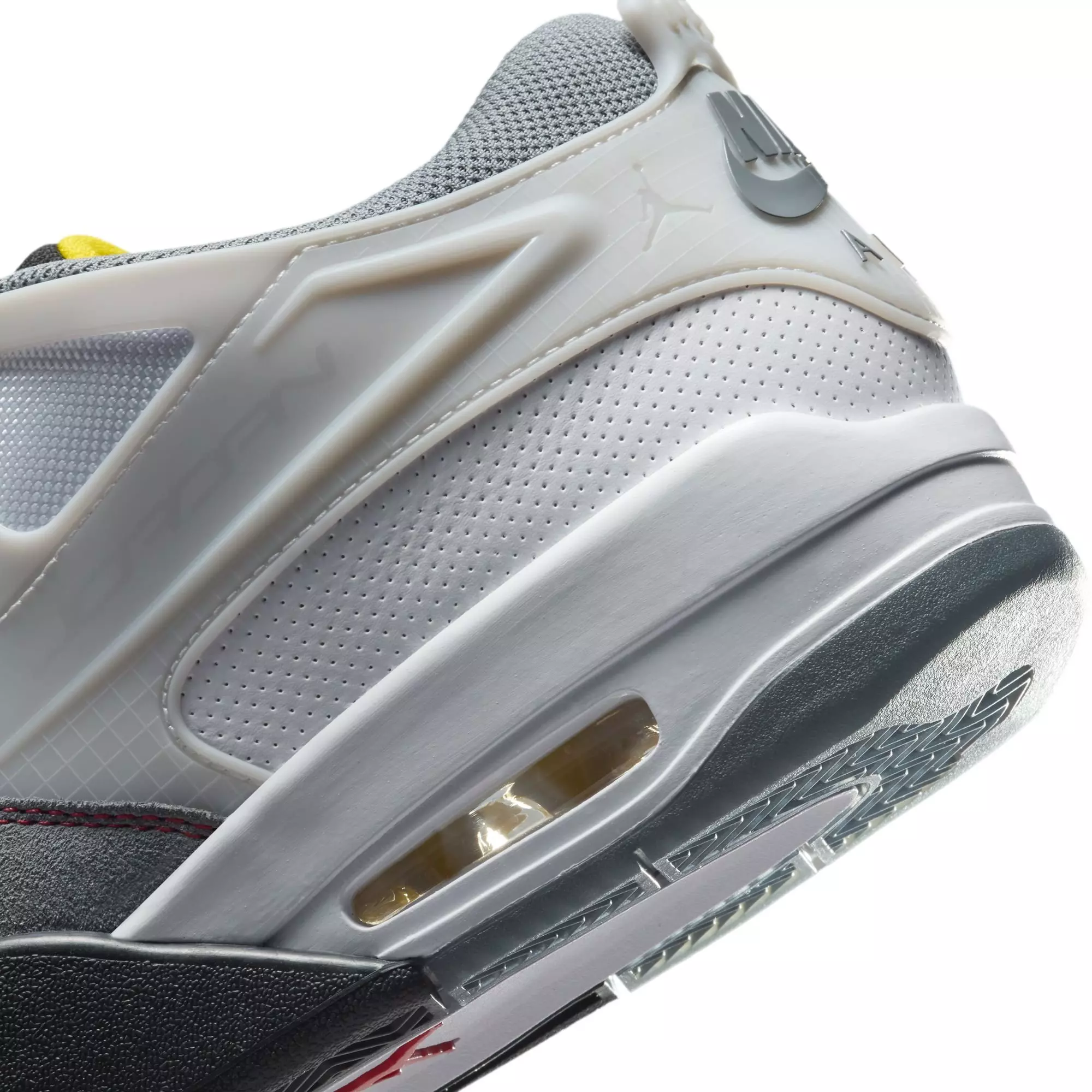 Jordan 4 RM Premium "White/Fire Red/Black/Smoke Grey" Men's Shoe - WHITE/GREY