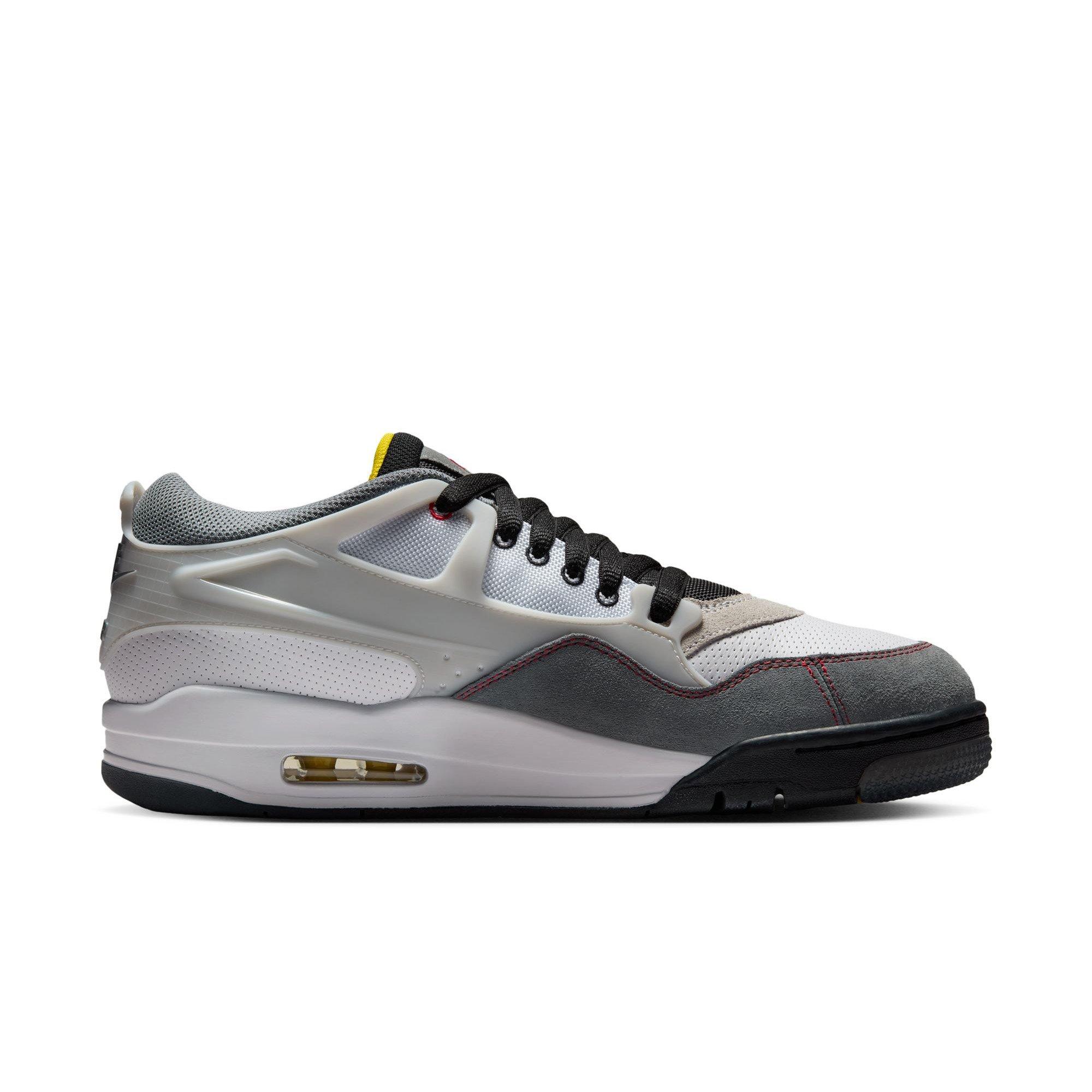 Jordan 4 RM Premium "White/Fire Red/Black/Smoke Grey" Men's Shoe - WHITE/GREY Thumbnail View 2