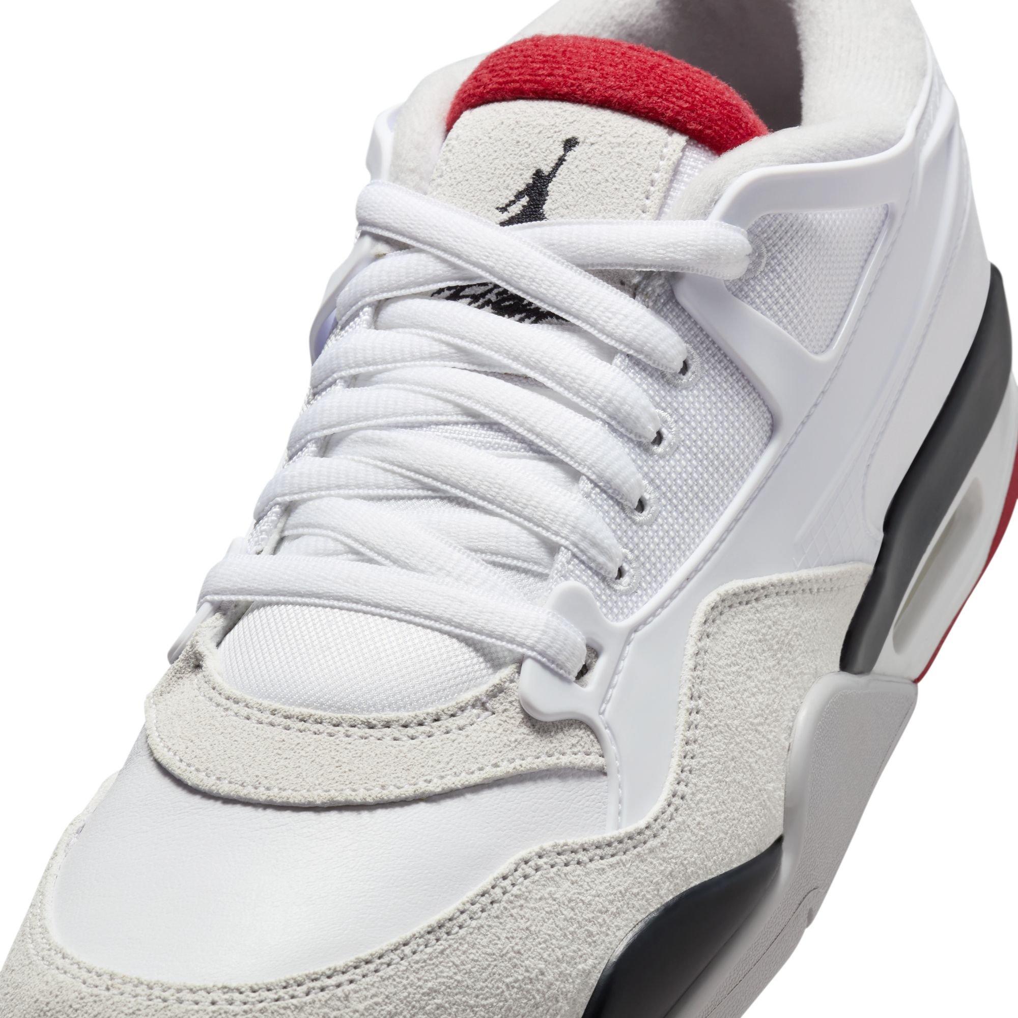 Jordan 4 RM "White/Varsity Red/Black/Neutral Grey" Men's Shoe - WHITE/RED/YELLOW Thumbnail View 10