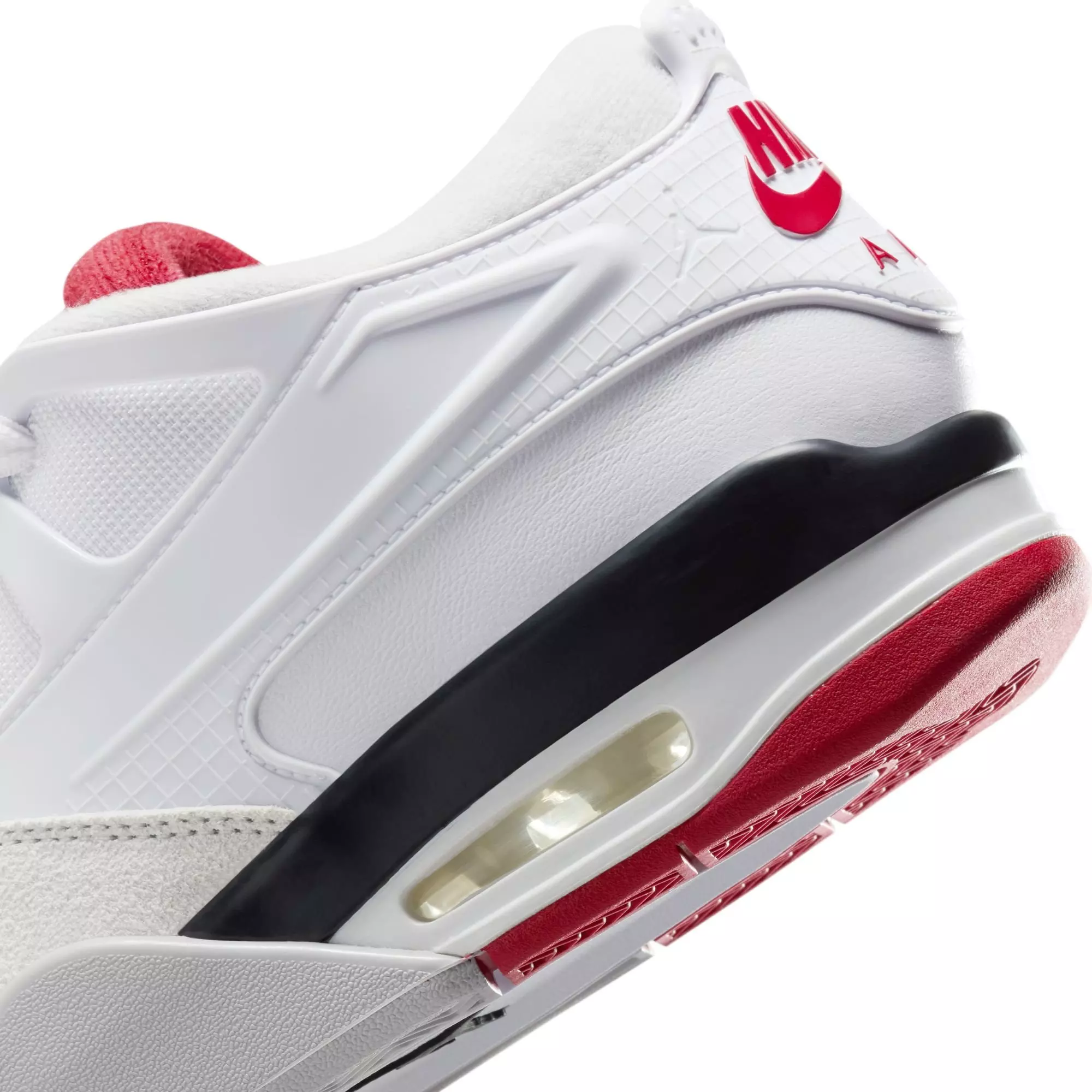 Jordan 4 RM "White/Varsity Red/Black/Neutral Grey" Men's Shoe - WHITE/RED/YELLOW