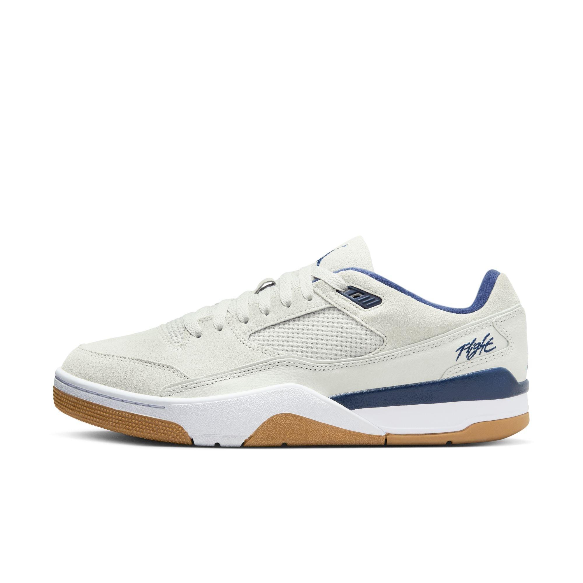 Jordan Flight Court "Neutral Grey/Midnight Navy/White" Men's Shoe - GREY/NAVY Thumbnail View 3