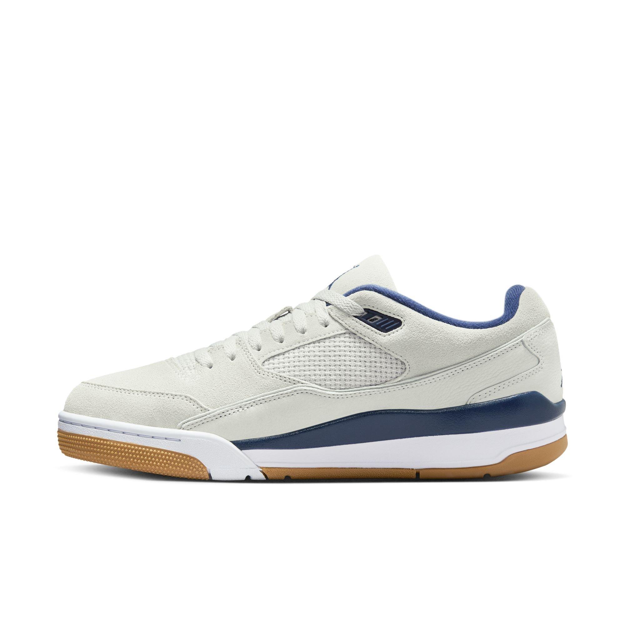 Jordan Flight Court "Neutral Grey/Midnight Navy/White" Men's Shoe - GREY/NAVY Thumbnail View 4