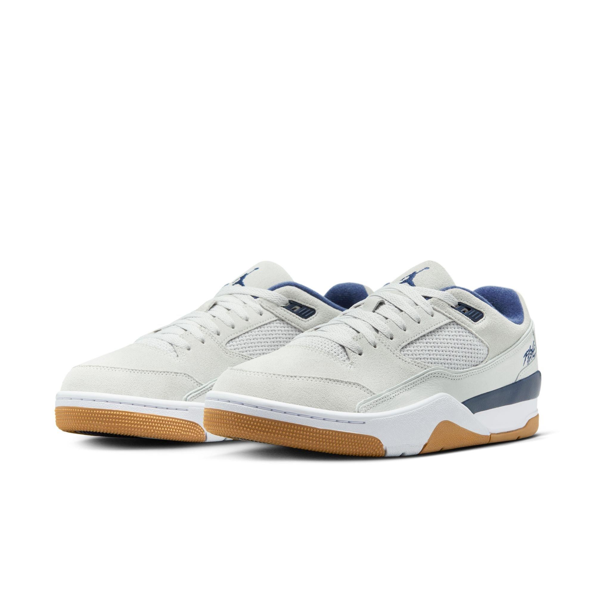 Jordan Flight Court "Neutral Grey/Midnight Navy/White" Men's Shoe - GREY/NAVY Thumbnail View 5