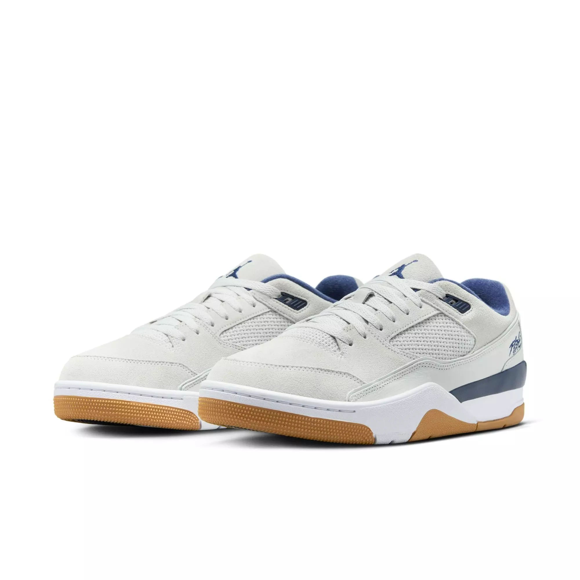 Jordan Flight Court "Neutral Grey/Midnight Navy/White" Men's Shoe