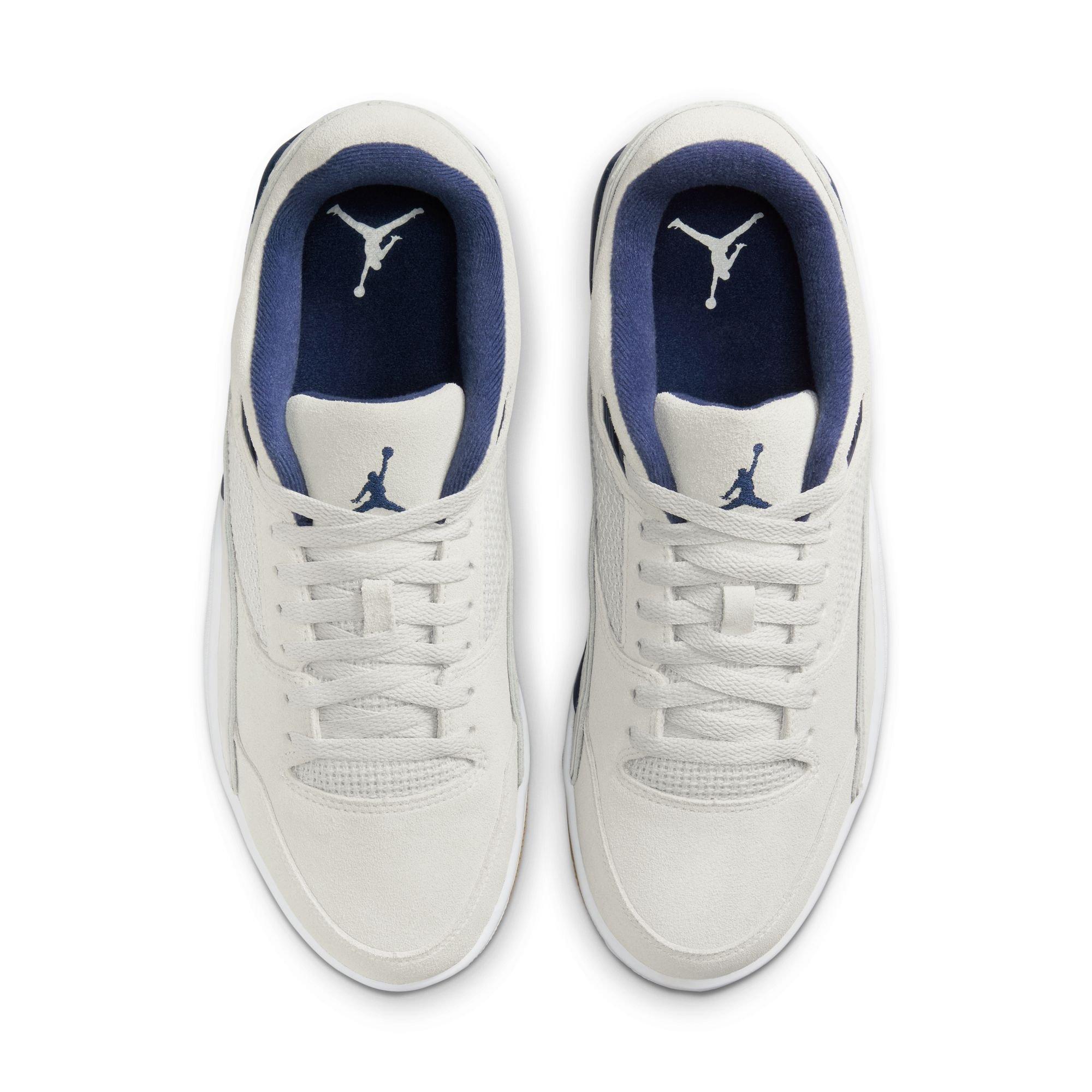 Jordan Flight Court "Neutral Grey/Midnight Navy/White" Men's Shoe - GREY/NAVY Thumbnail View 7