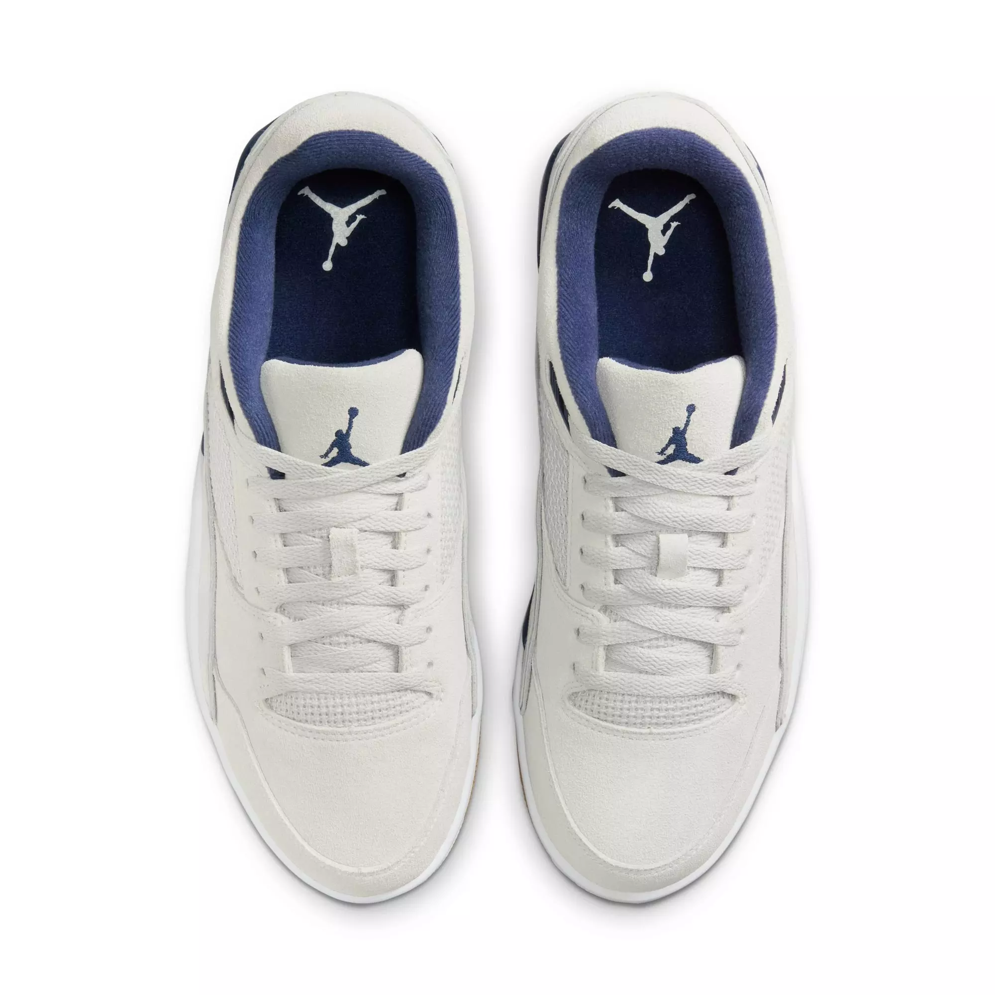 Jordan Flight Court "Neutral Grey/Midnight Navy/White" Men's Shoe - GREY/NAVY