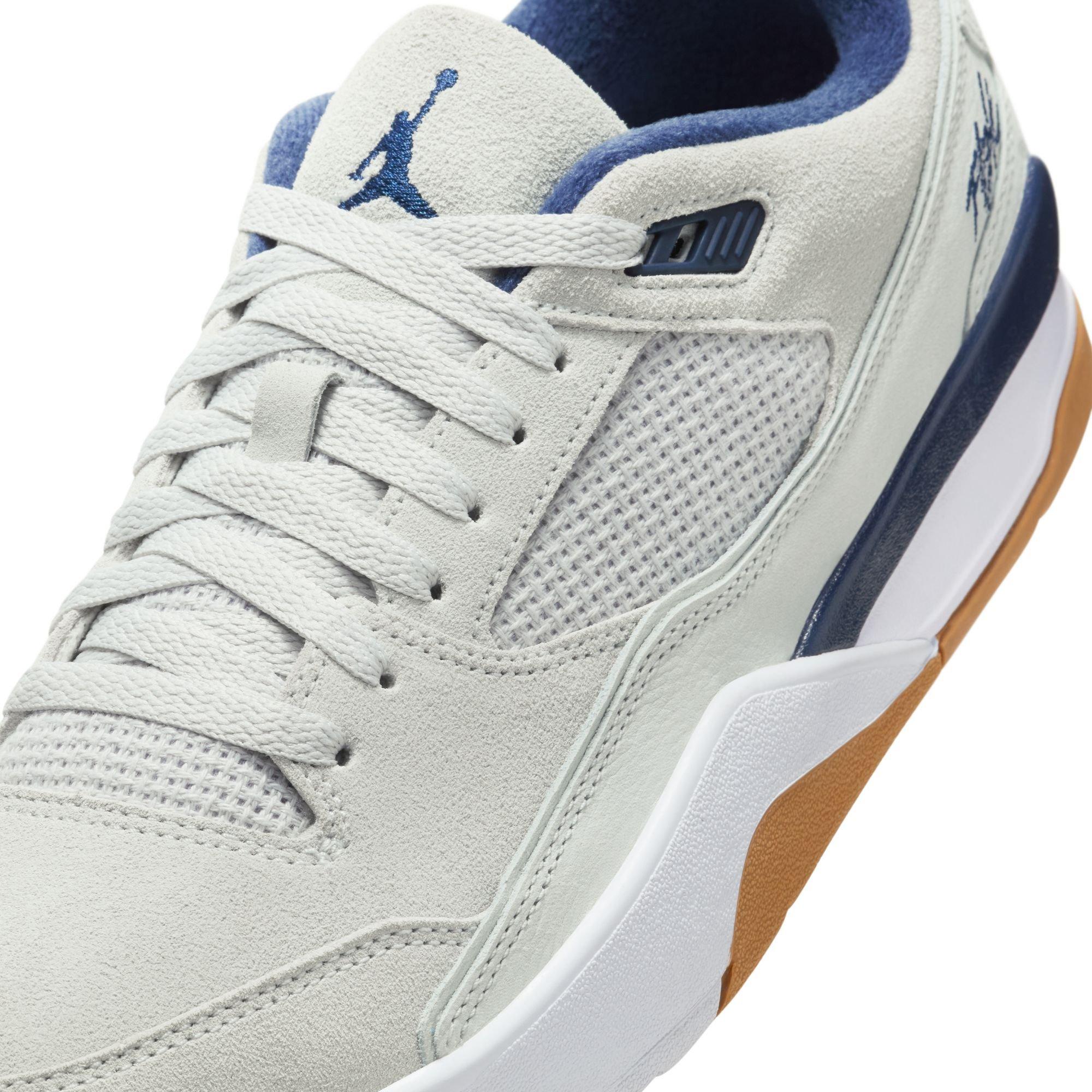Jordan Flight Court "Neutral Grey/Midnight Navy/White" Men's Shoe - GREY/NAVY Thumbnail View 10