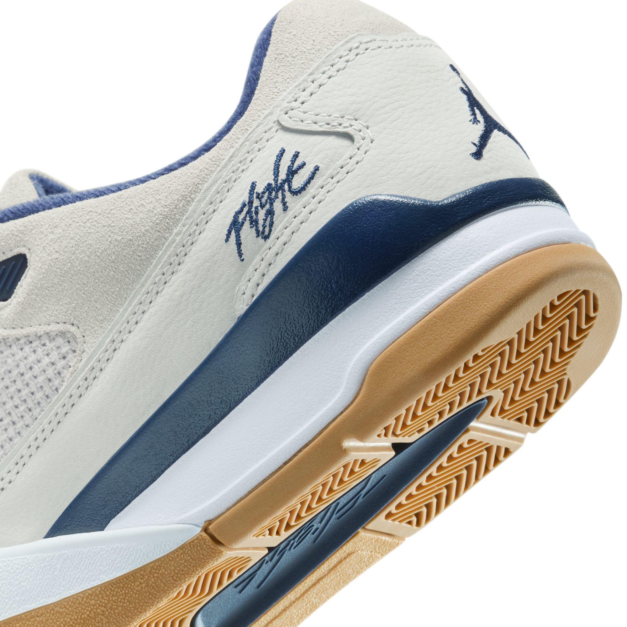 Jordan Flight Court "Neutral Grey/Midnight Navy/White" Men's Shoe - GREY/NAVY Thumbnail View 11