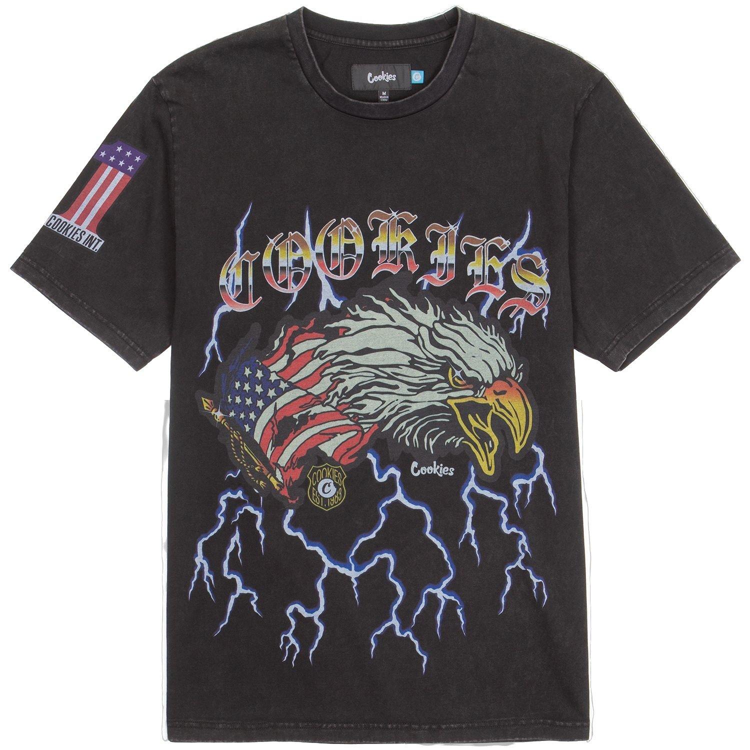 Cookies Men's Essential Ribbed Tee - Semi Flash - BLACK Thumbnail View 1