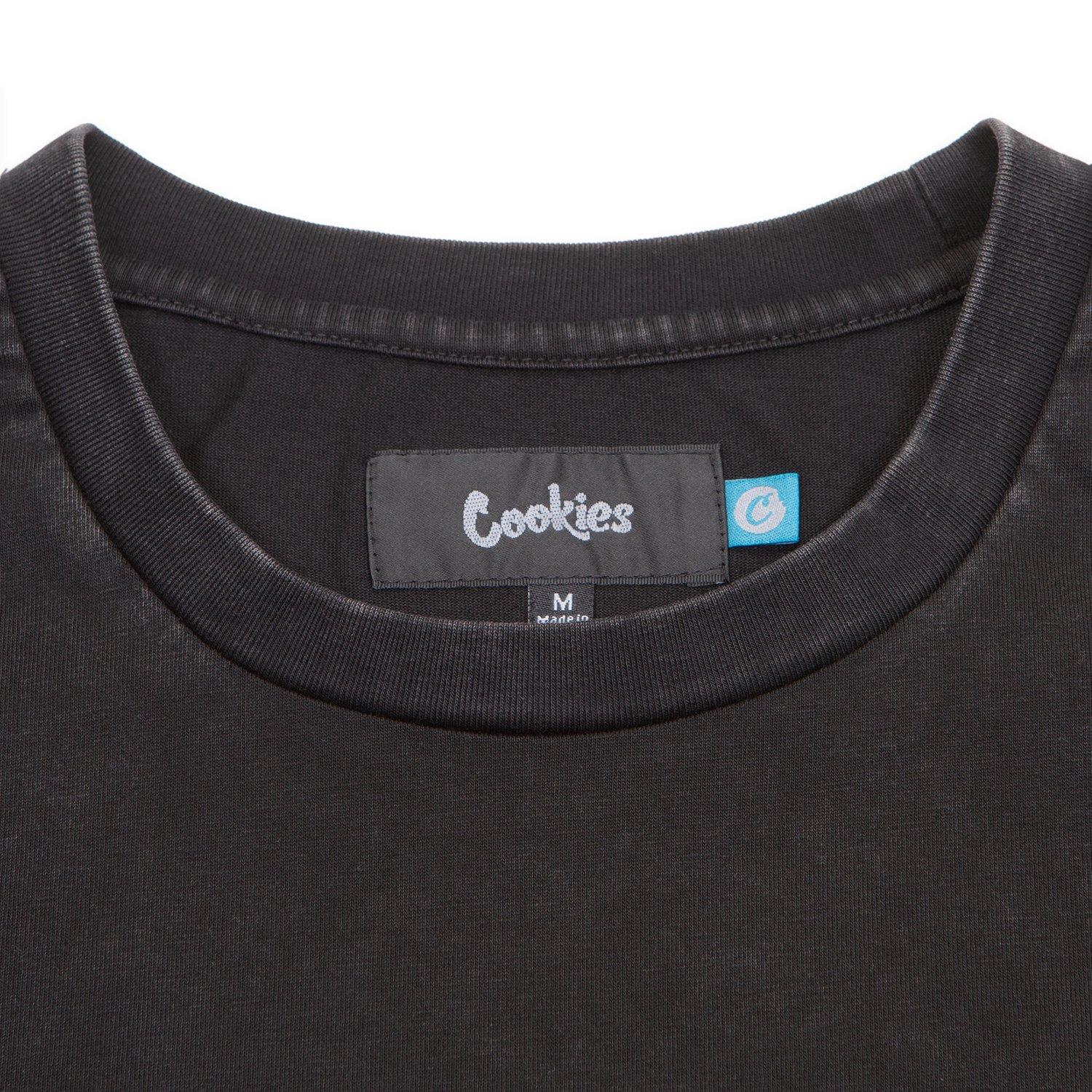Cookies Men's Essential Ribbed Tee - Semi Flash - BLACK Thumbnail View 3