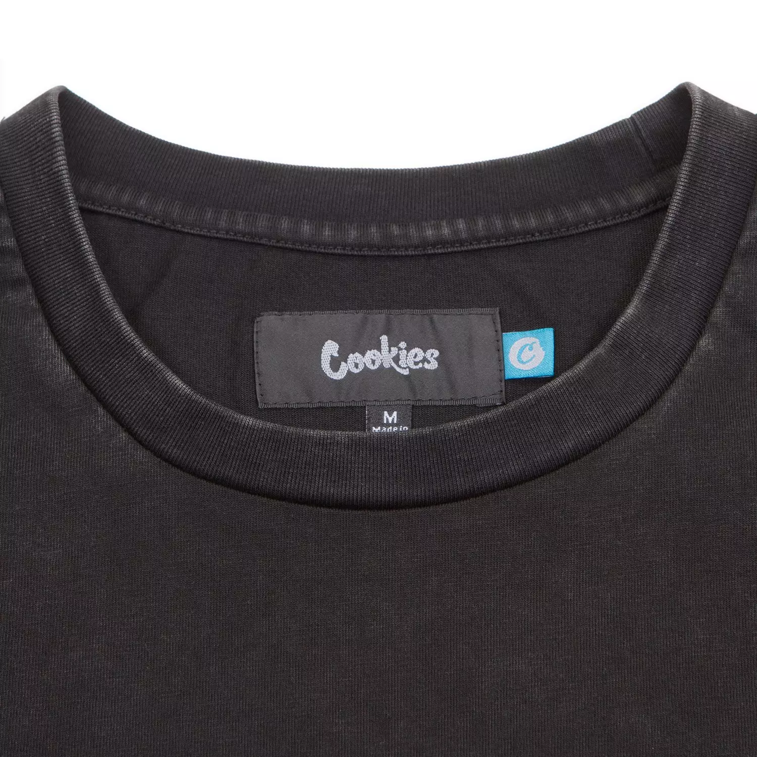 Cookies Men's Essential Ribbed Tee - Semi Flash - BLACK