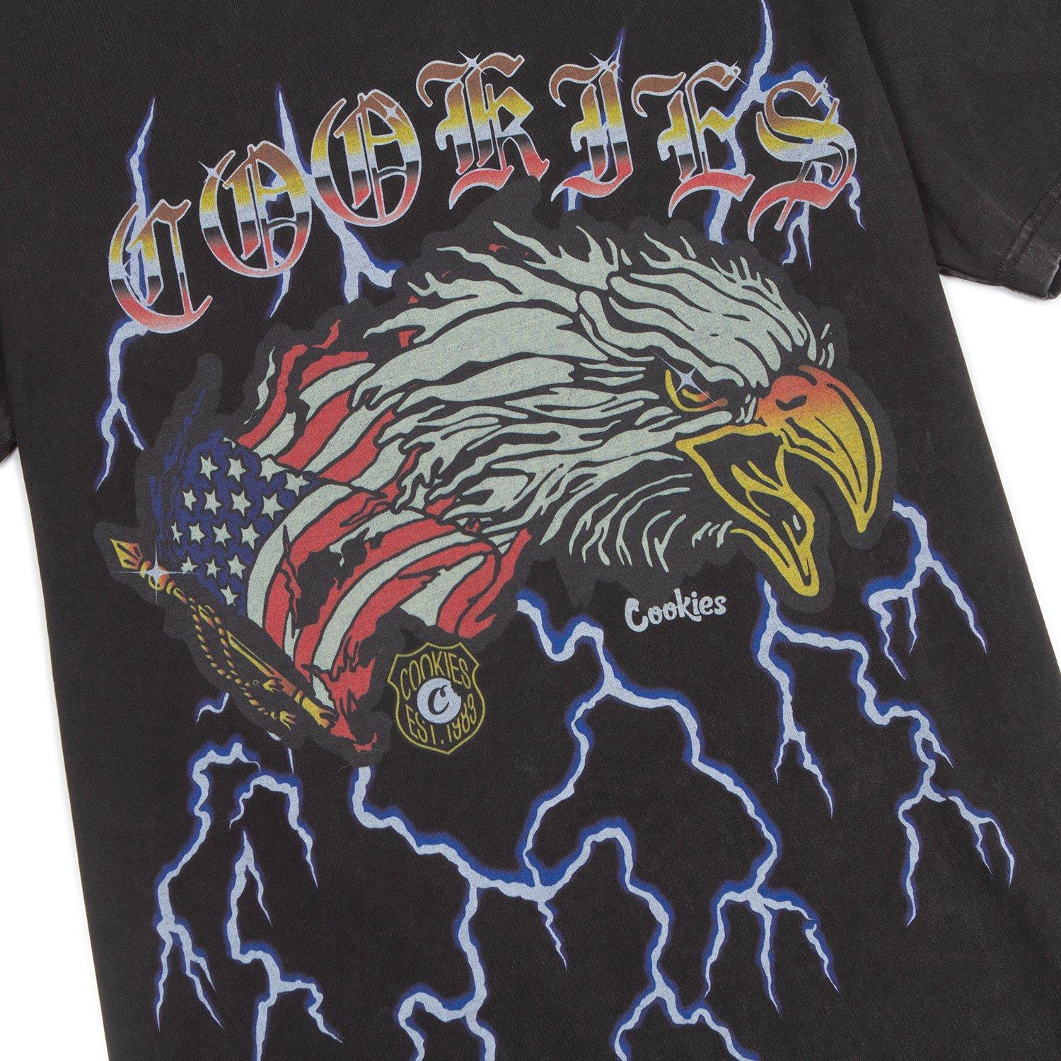 Cookies Men's Essential Ribbed Tee - Semi Flash - BLACK Thumbnail View 4