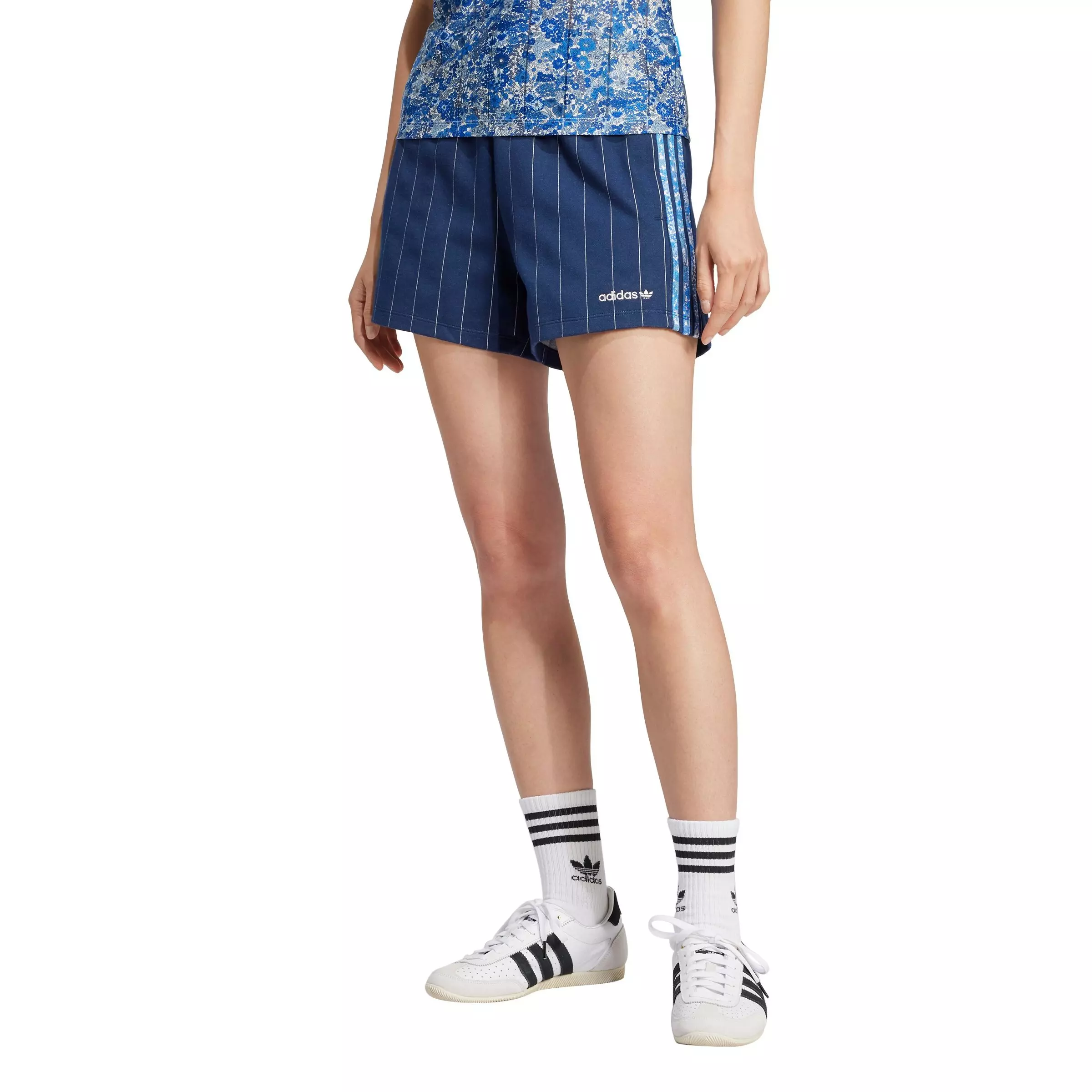 adidas Originals Women's Liberty London Tonal Sprinter Shorts - NAVY