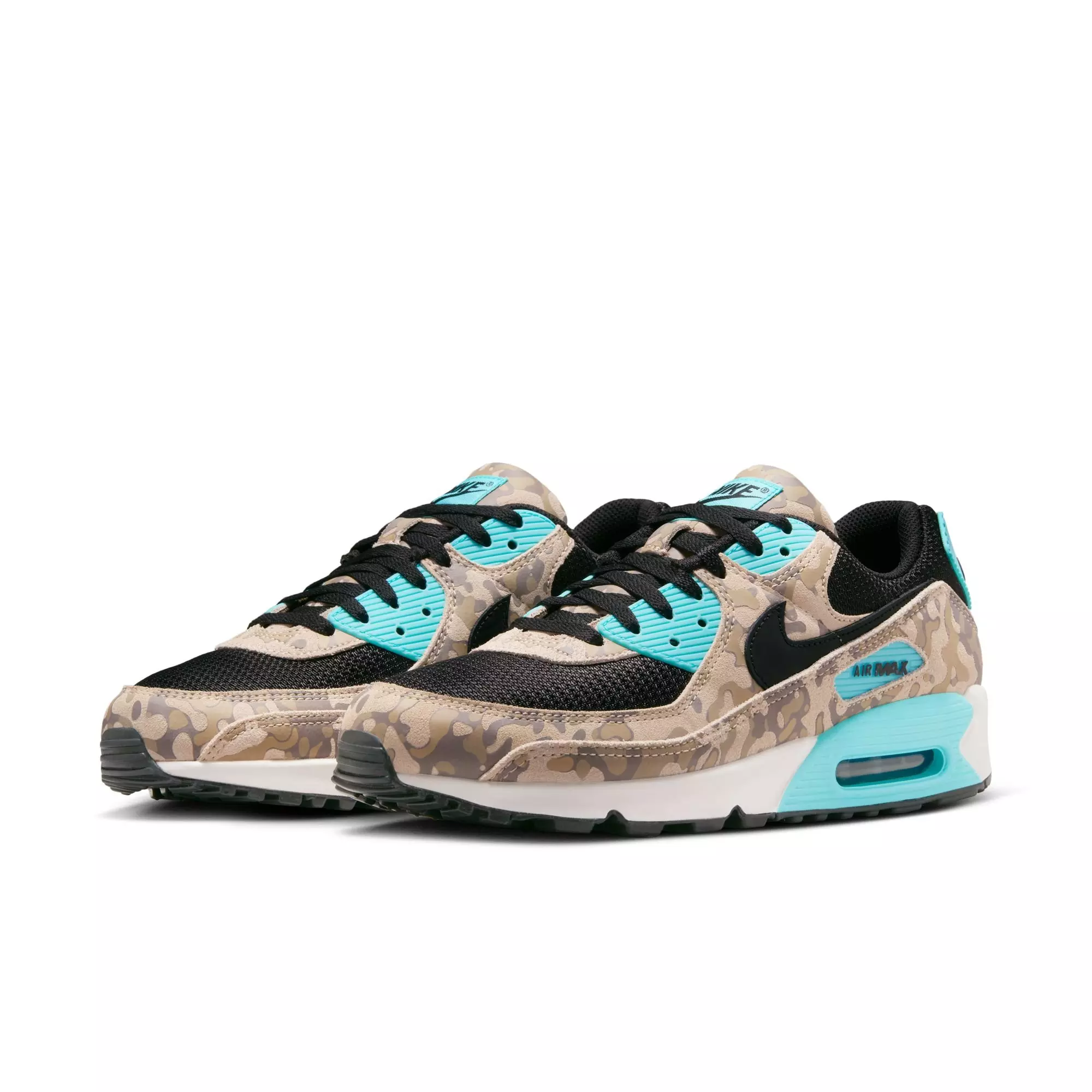 Nike Air Max 90 Premium "Sanddrift/Black/Aurora Green/Khaki" Men's Shoe - MULTI-COLOR