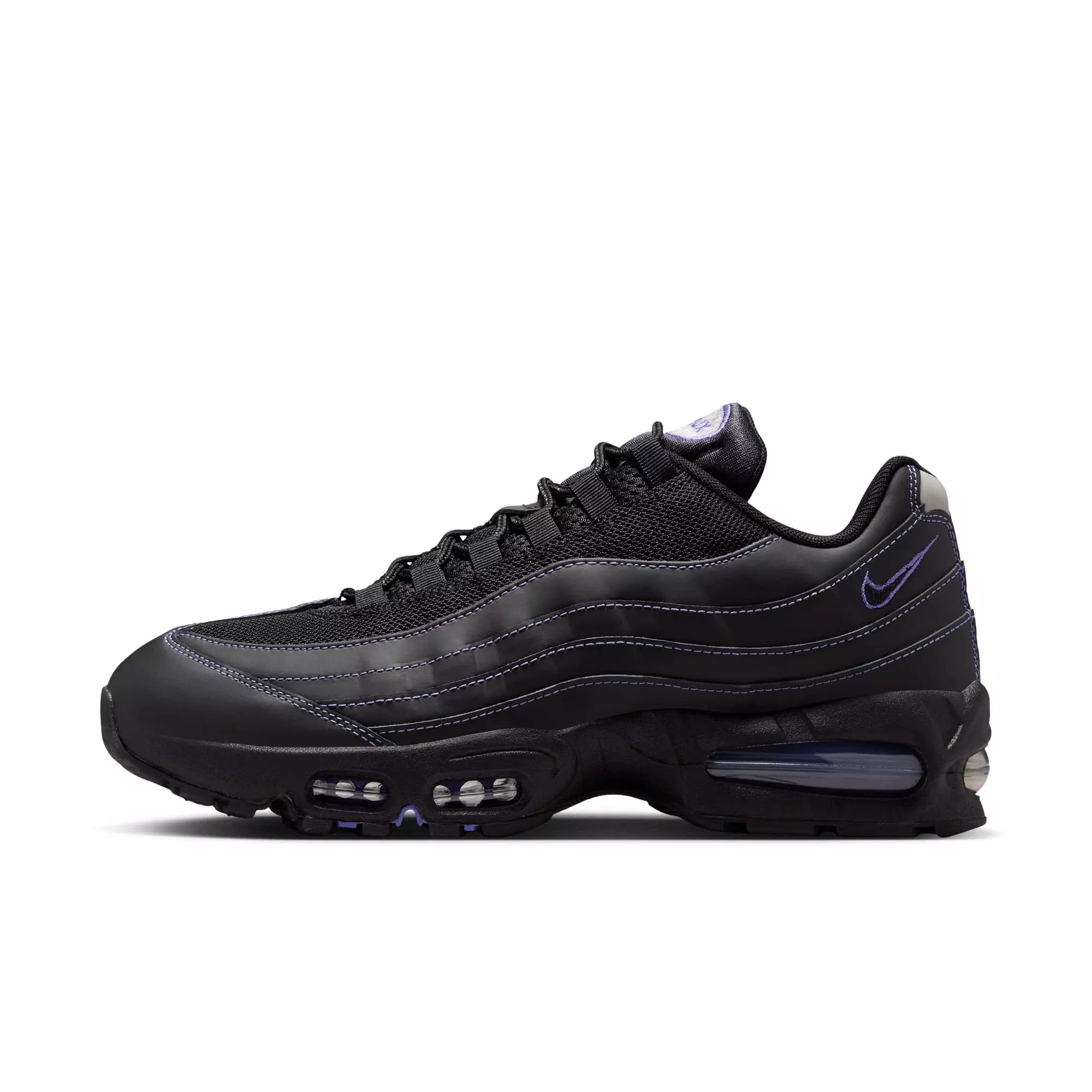 Nike Air Max 95 OG "Black/Persian Violet/Wolf Grey" Men's Shoe - BLACK/VIOLET