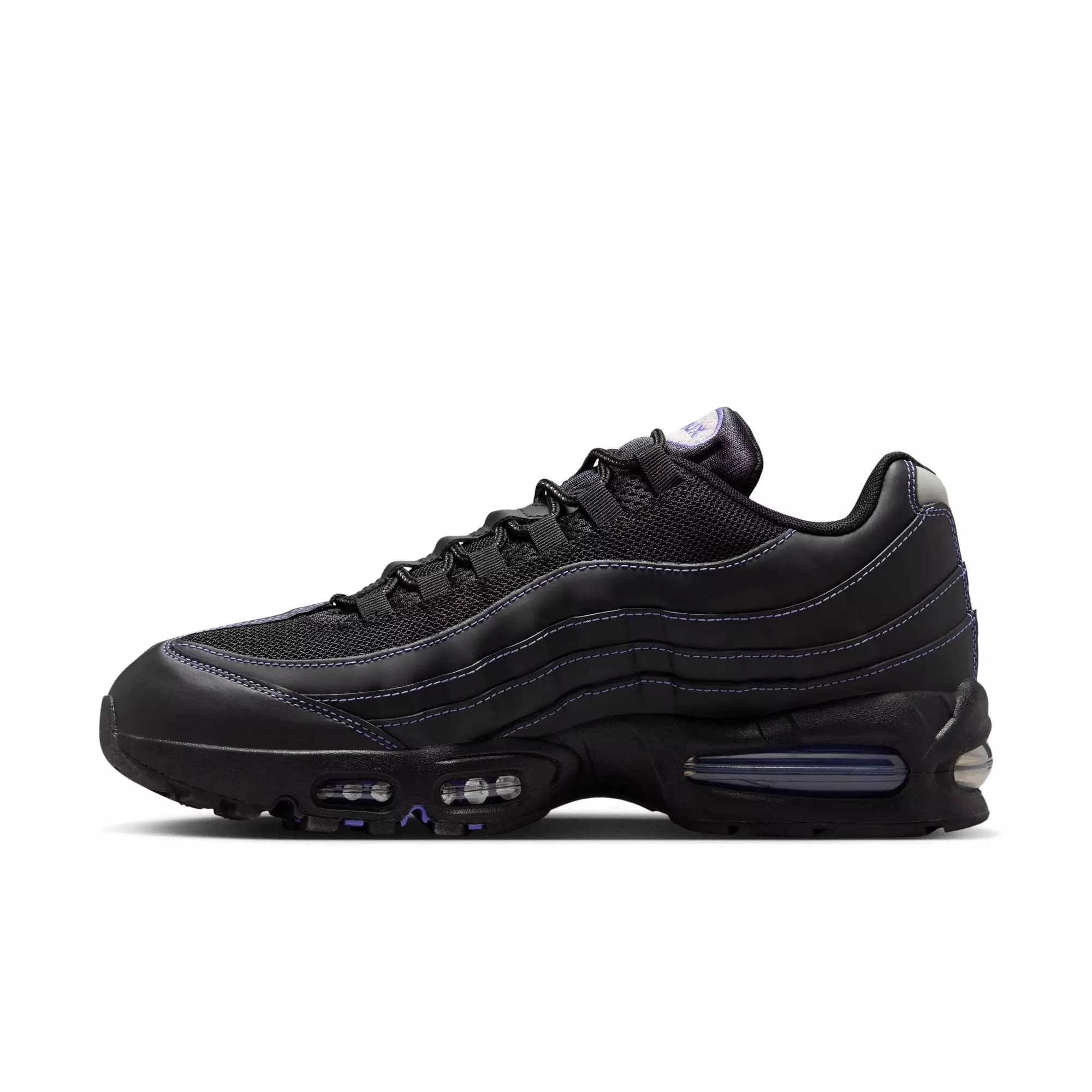 Nike Air Max 95 OG "Black/Persian Violet/Wolf Grey" Men's Shoe - BLACK/VIOLET