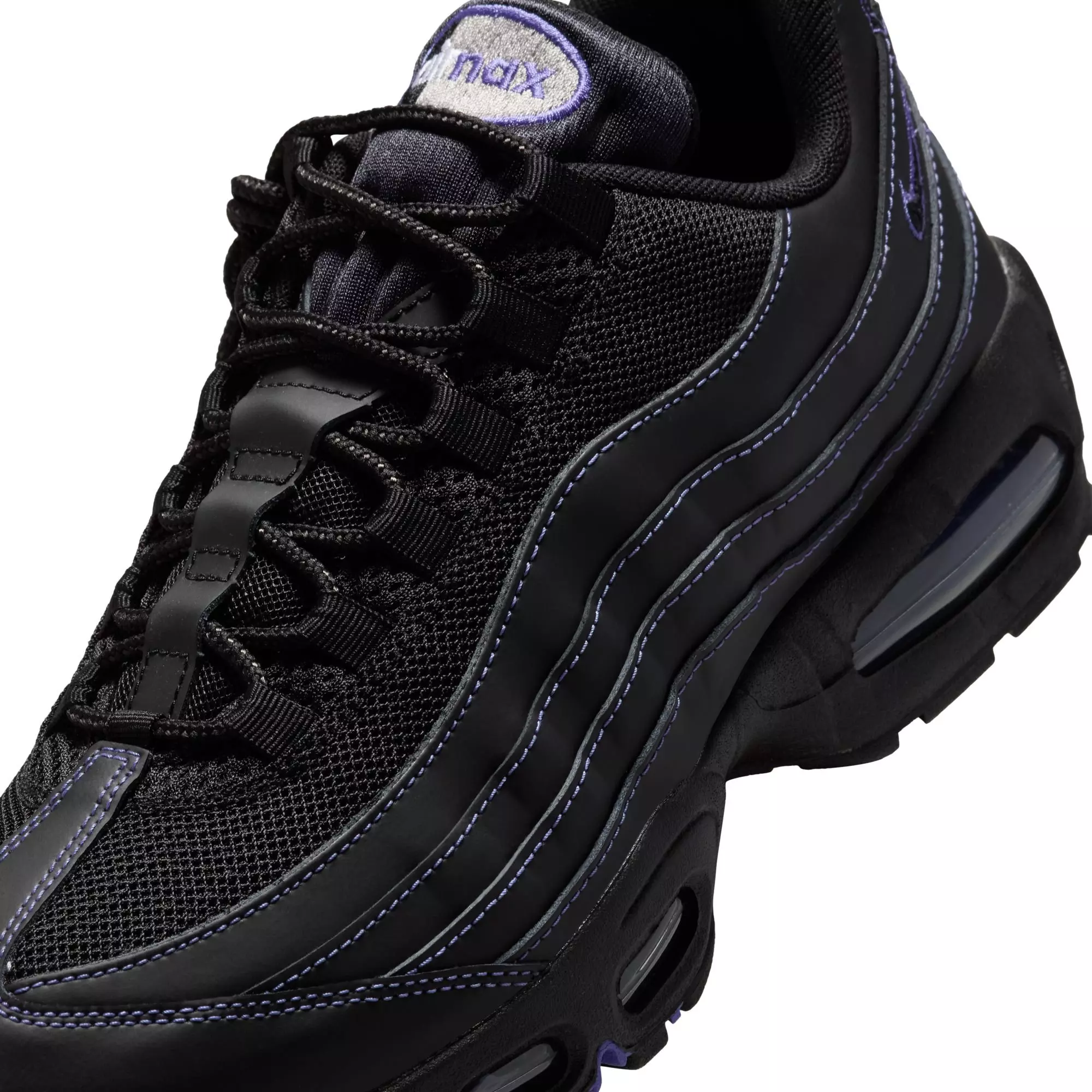 Nike Air Max 95 OG "Black/Persian Violet/Wolf Grey" Men's Shoe - BLACK/VIOLET