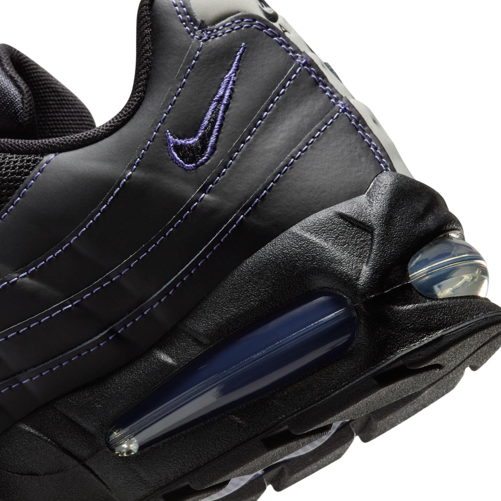 Nike Air Max 95 OG "Black/Persian Violet/Wolf Grey" Men's Shoe - BLACK/VIOLET Thumbnail View 10