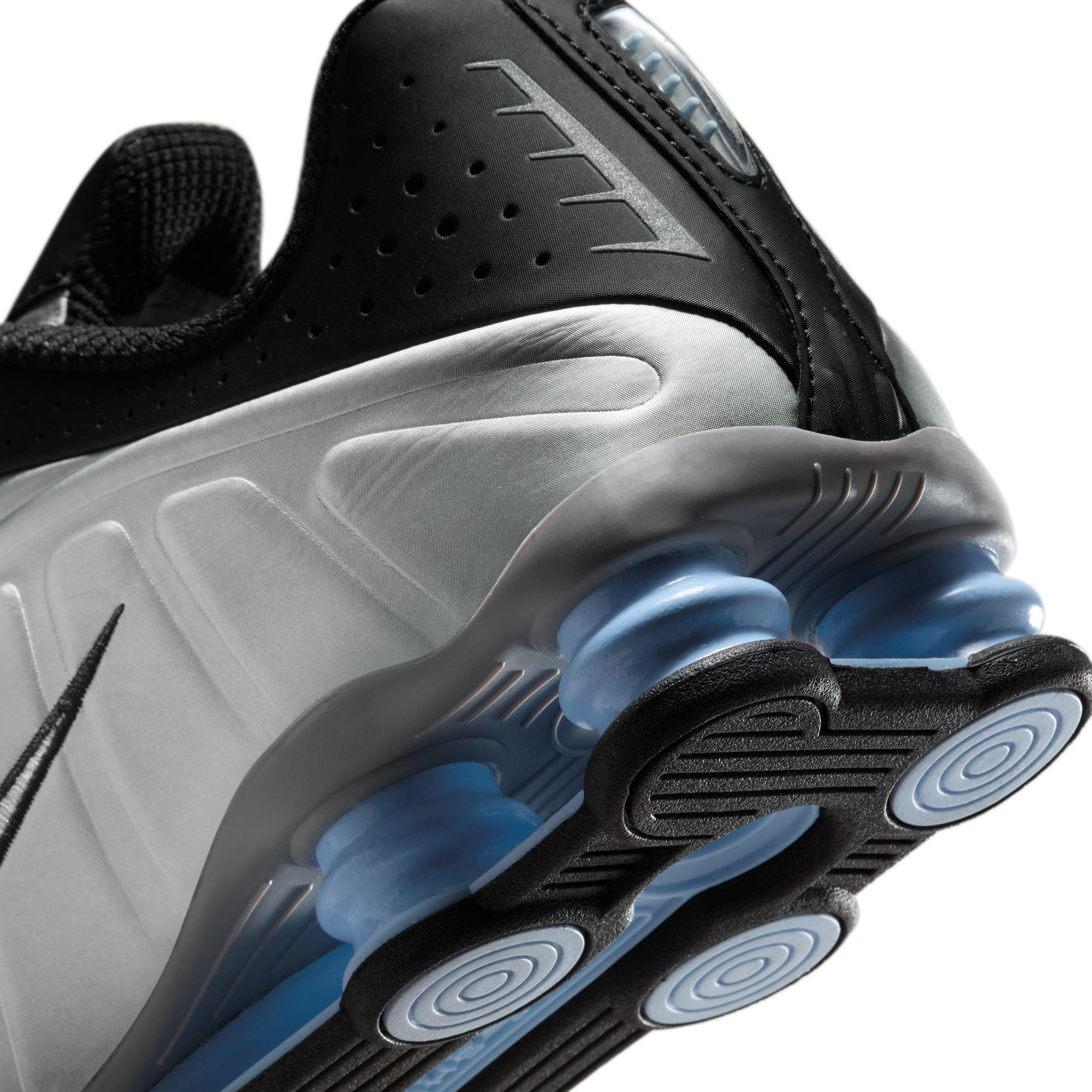 Nike Shox R4 "Metallic Silver/Black" Men's Shoe - METALLIC SILVER/BLACK Thumbnail View 11