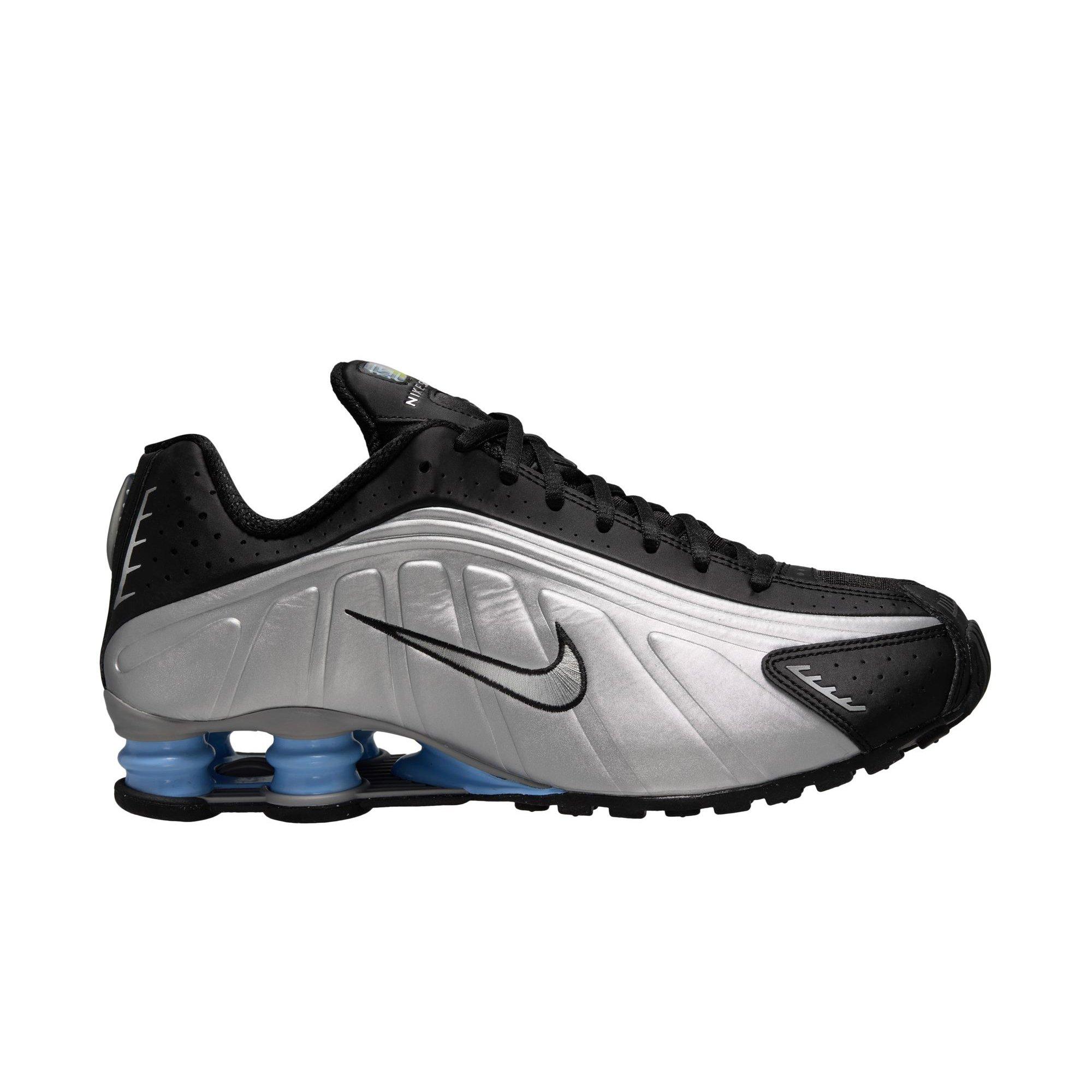 Nike Shox R4 "Metallic Silver/Black" Men's Shoe - METALLIC SILVER/BLACK Thumbnail View 1