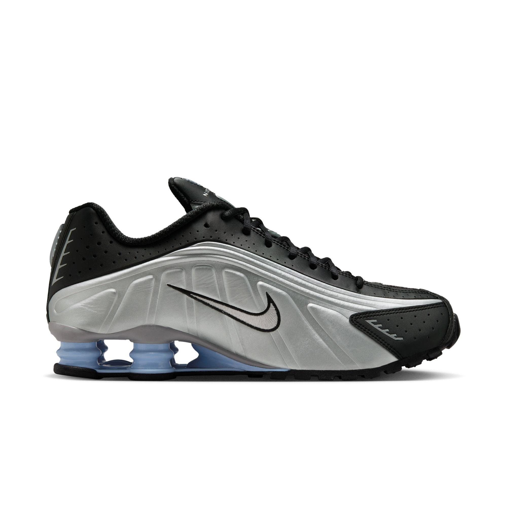 Nike Shox R4 "Metallic Silver/Black" Men's Shoe - METALLIC SILVER/BLACK Thumbnail View 2