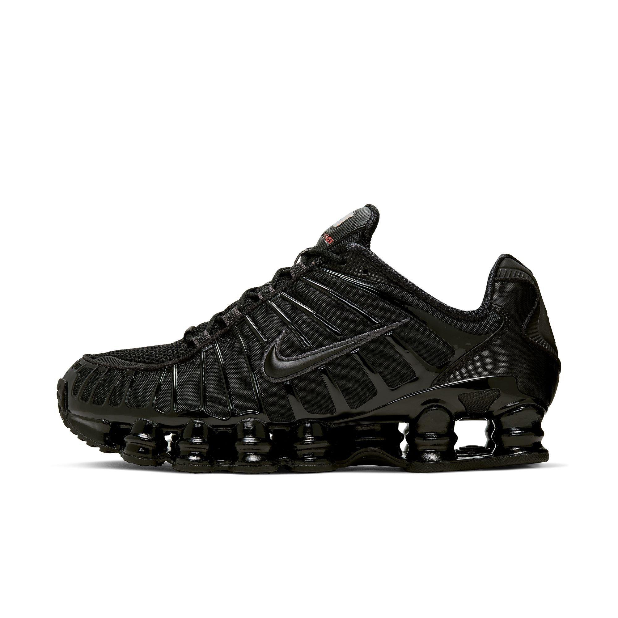 Nike Shox TL "Black/MTLC Hematite/Max Orange" Men's Shoe - GREY/SILVER/BLUE Thumbnail View 2