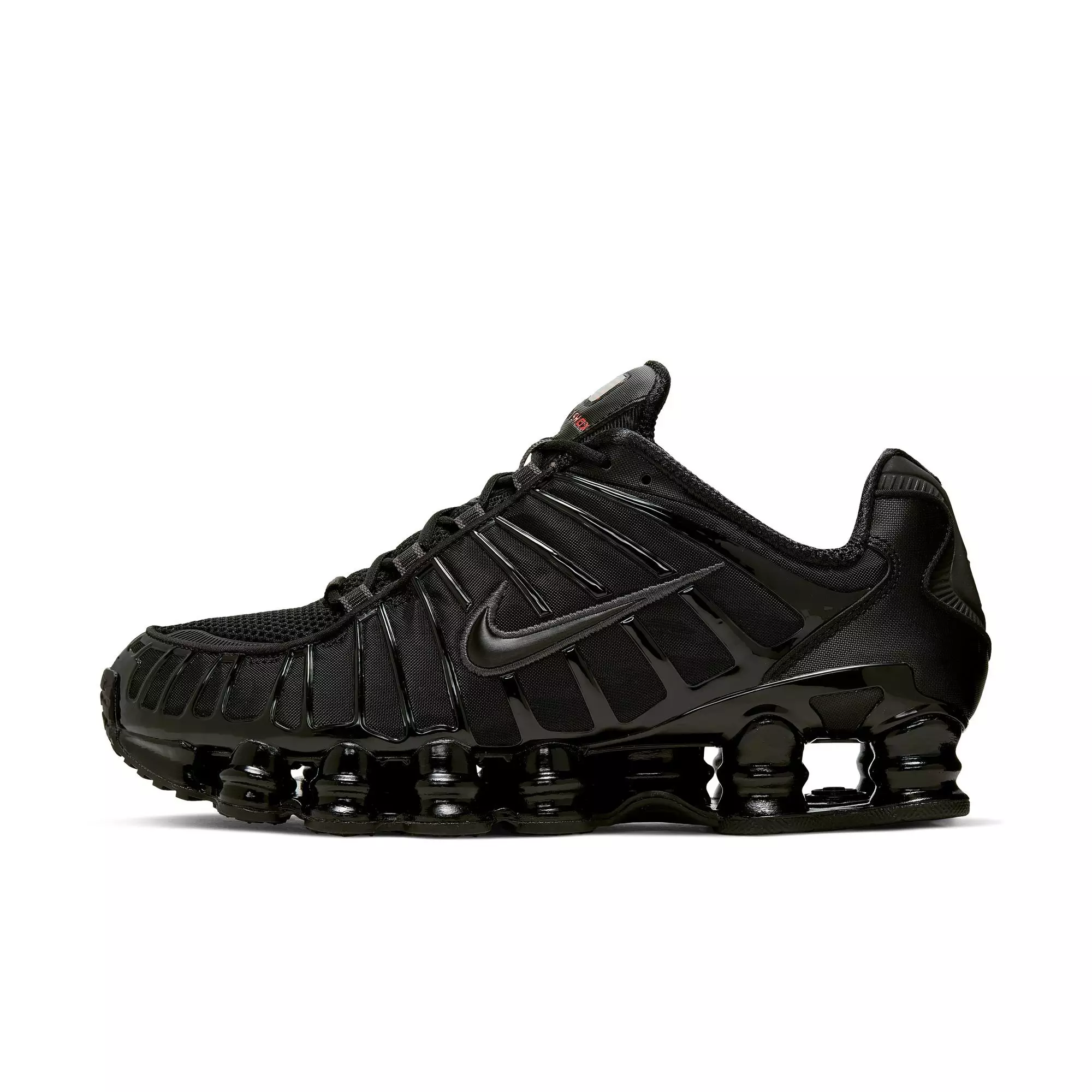 Nike Shox TL "Black/MTLC Hematite/Max Orange" Men's Shoe - GREY/SILVER/BLUE