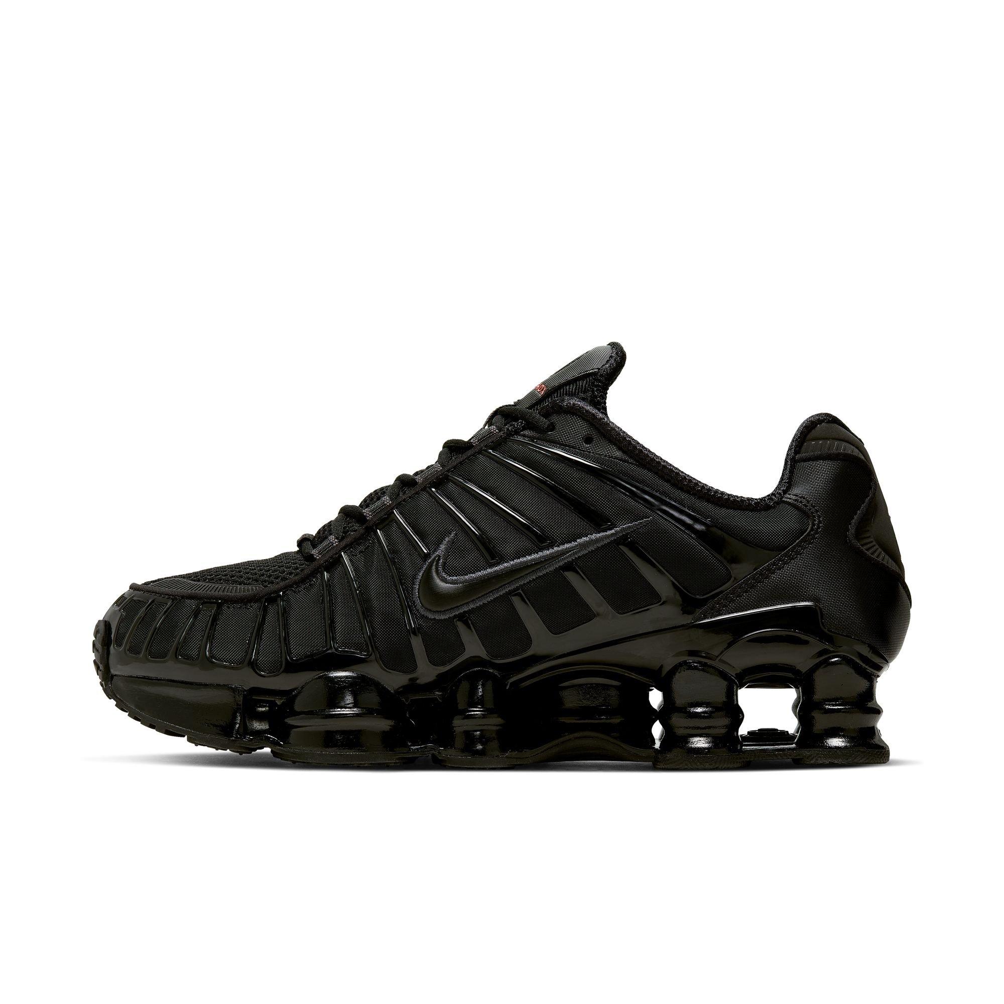 Nike Shox TL "Black/MTLC Hematite/Max Orange" Men's Shoe - GREY/SILVER/BLUE Thumbnail View 3