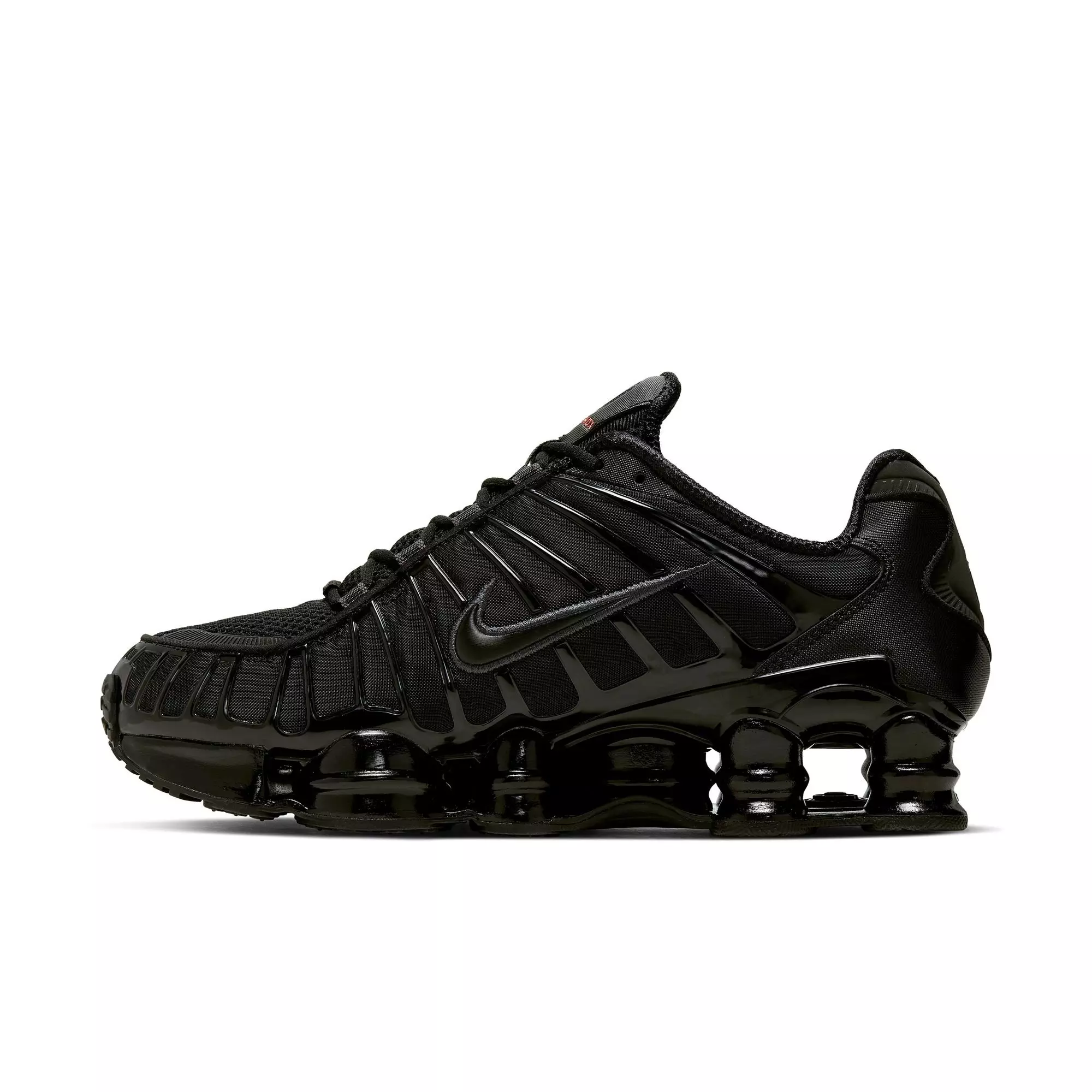 Nike Shox TL "Black/MTLC Hematite/Max Orange" Men's Shoe - GREY/SILVER/BLUE
