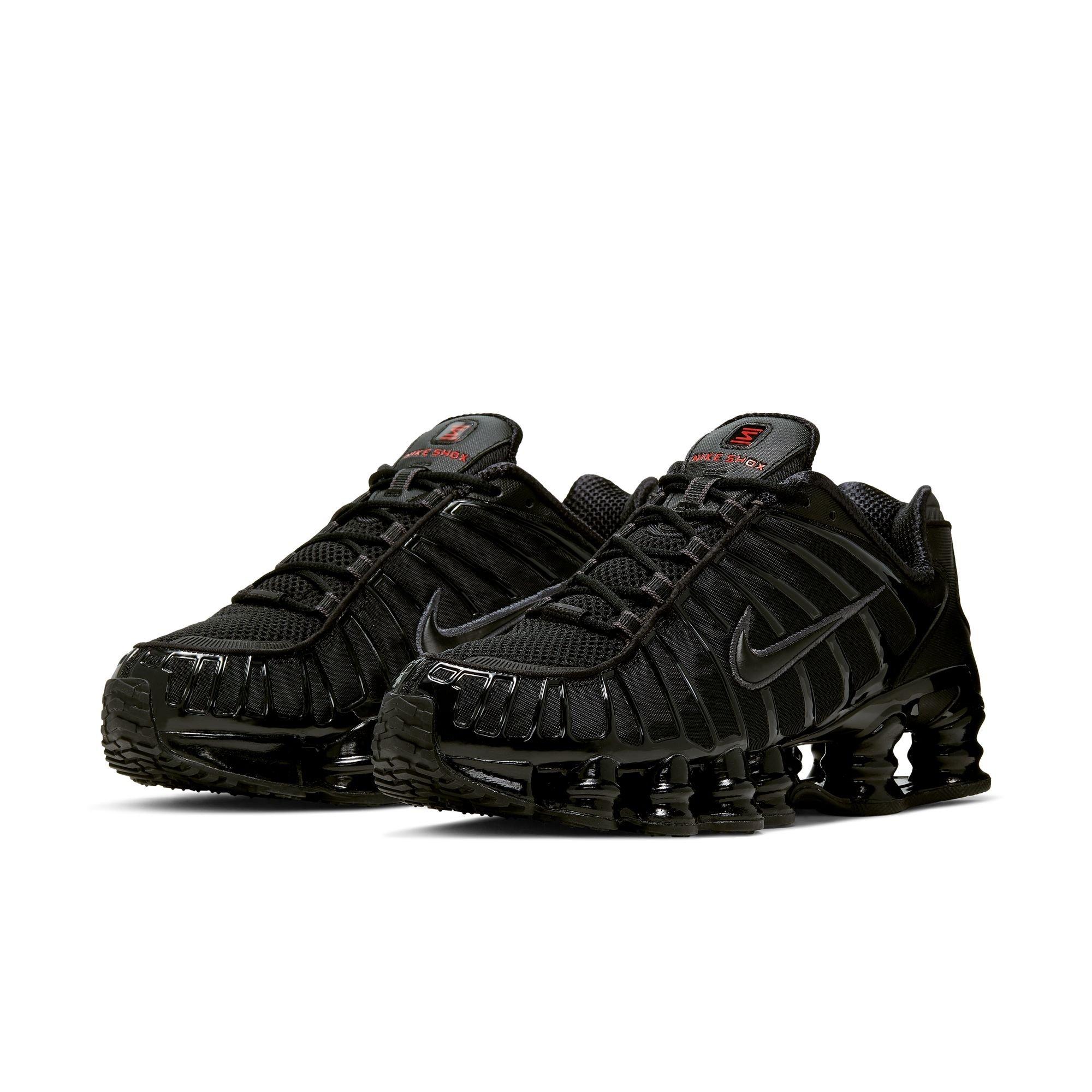 Nike Shox TL "Black/MTLC Hematite/Max Orange" Men's Shoe - GREY/SILVER/BLUE Thumbnail View 4