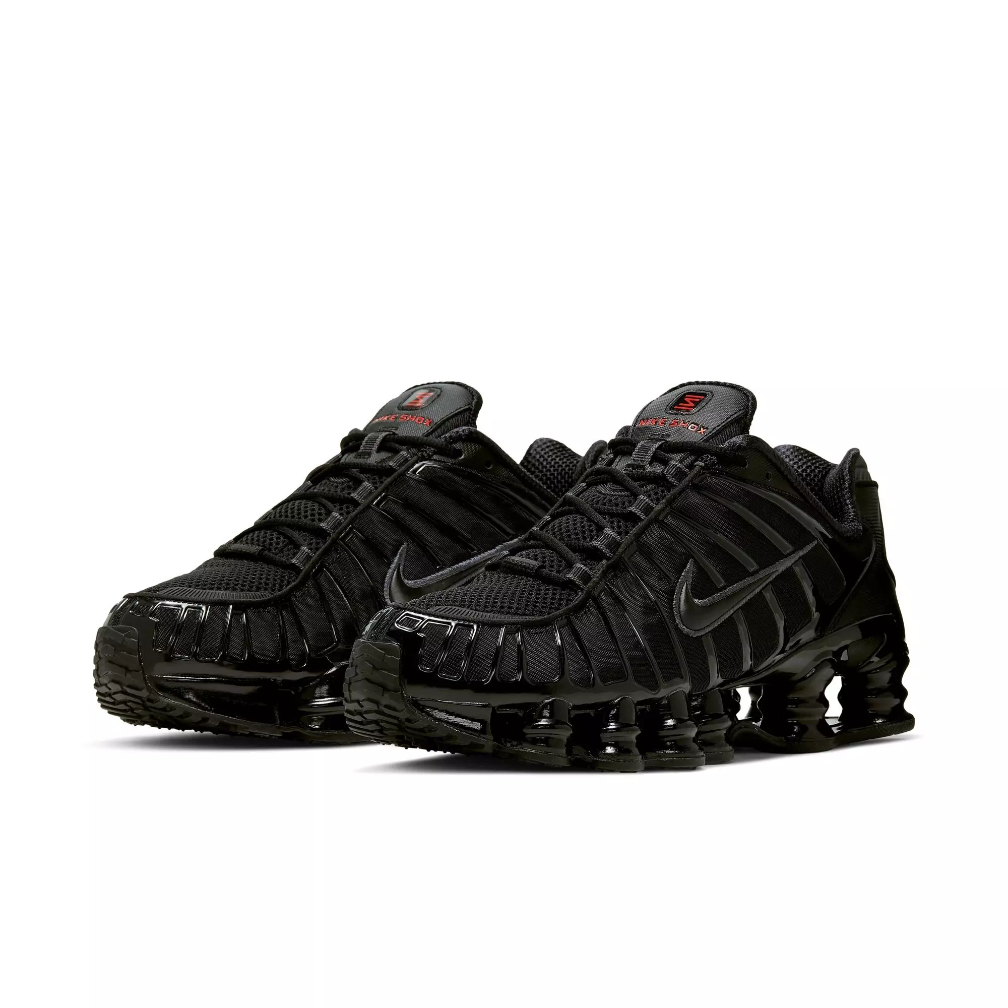Nike Shox TL "Black/MTLC Hematite/Max Orange" Men's Shoe - GREY/SILVER/BLUE