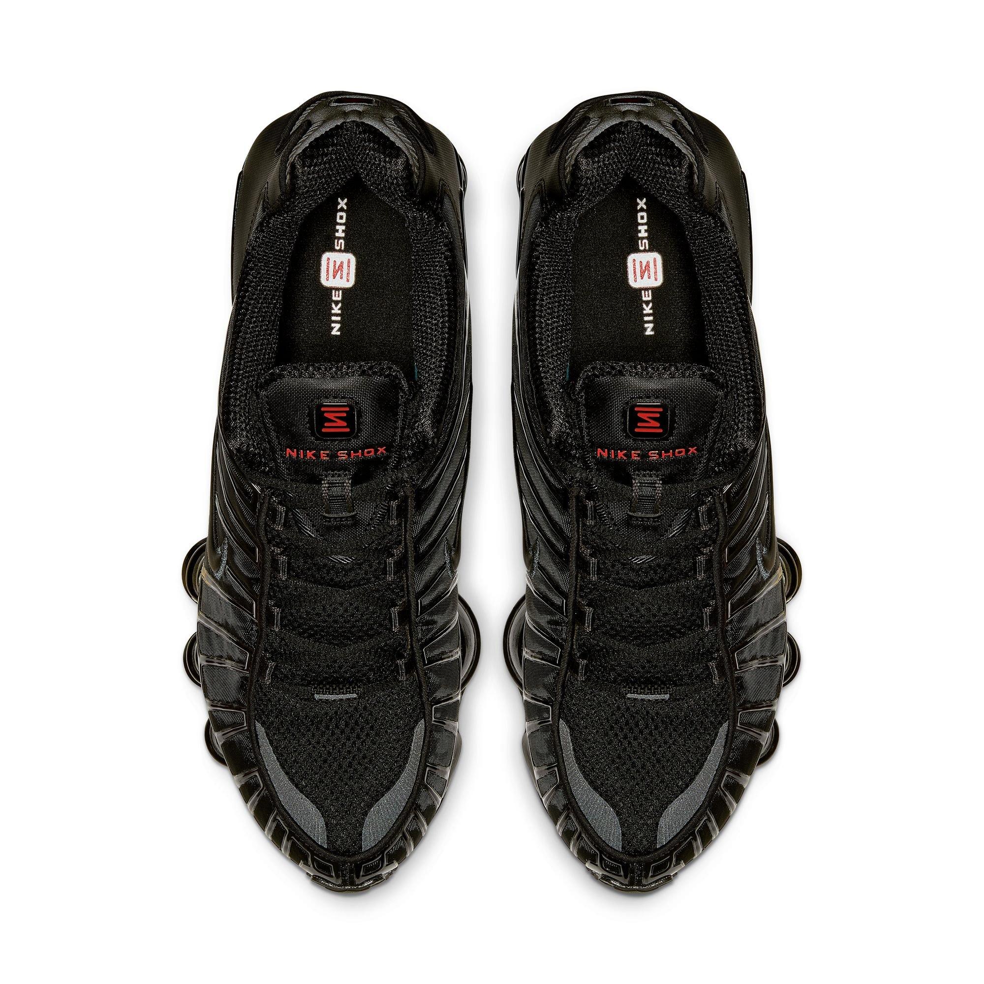 Nike Shox TL "Black/MTLC Hematite/Max Orange" Men's Shoe - GREY/SILVER/BLUE Thumbnail View 5