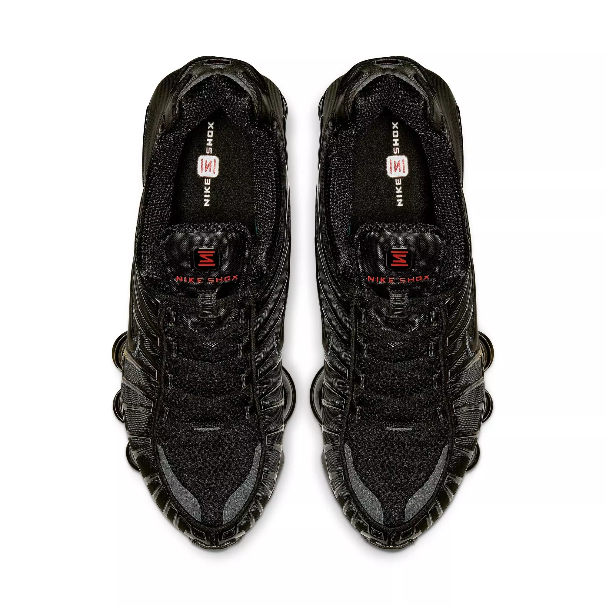 Nike Shox TL "Black/MTLC Hematite/Max Orange" Men's Shoe - GREY/SILVER/BLUE