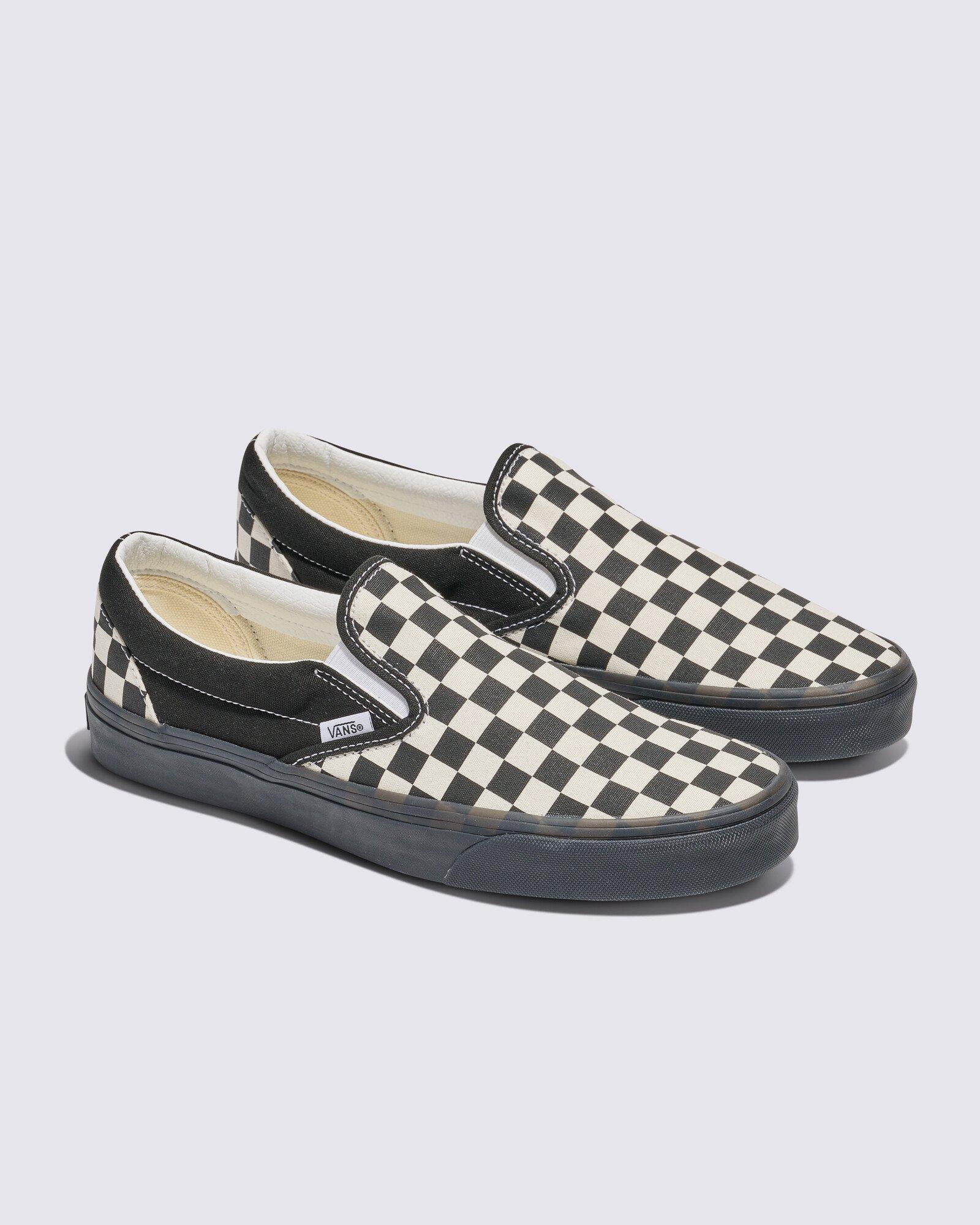 Vans Checkerboard Slip On "Black/White" Unisex Shoe - BLACK/WHITE Thumbnail View 3