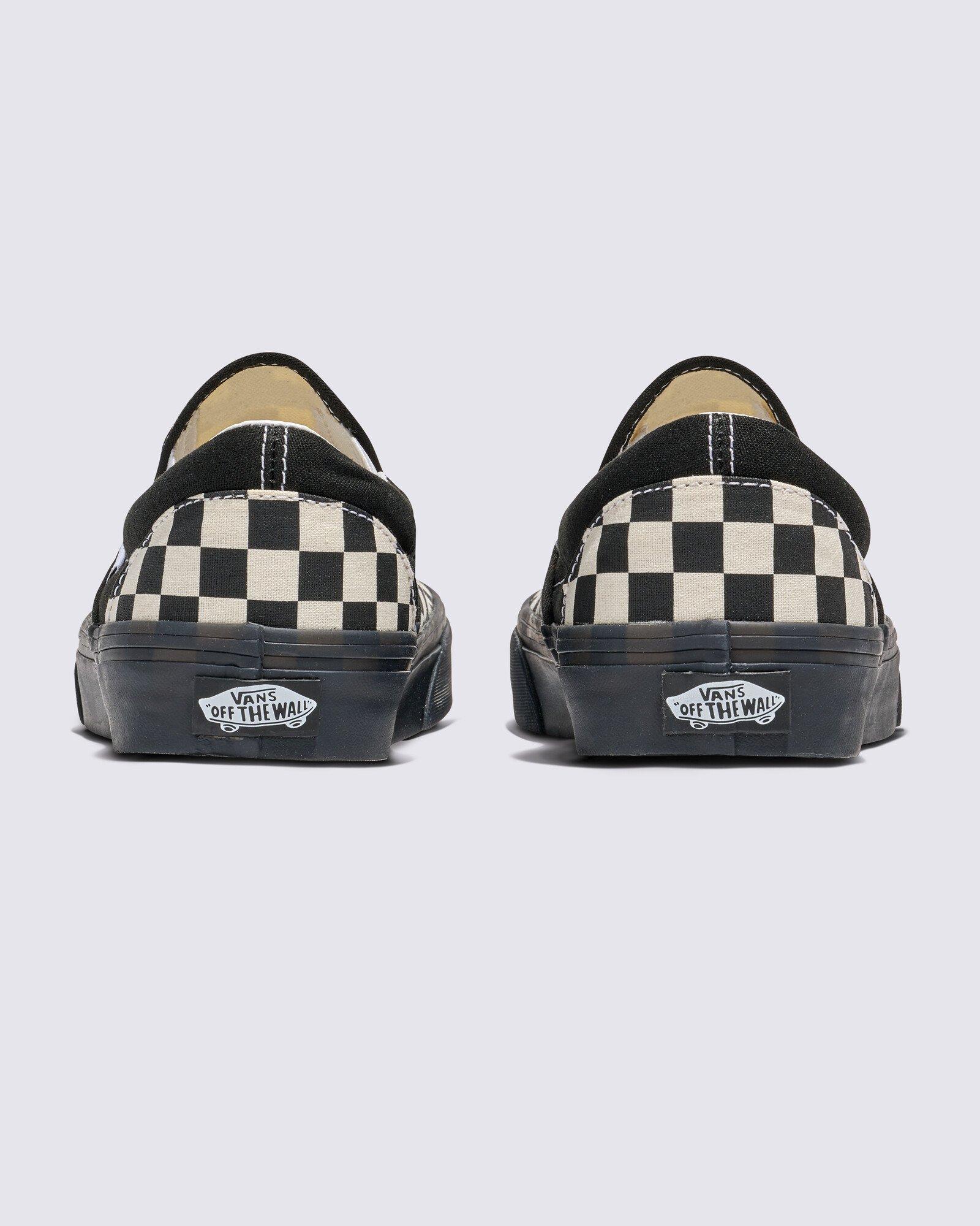 Vans Checkerboard Slip On "Black/White" Unisex Shoe - BLACK/WHITE Thumbnail View 5