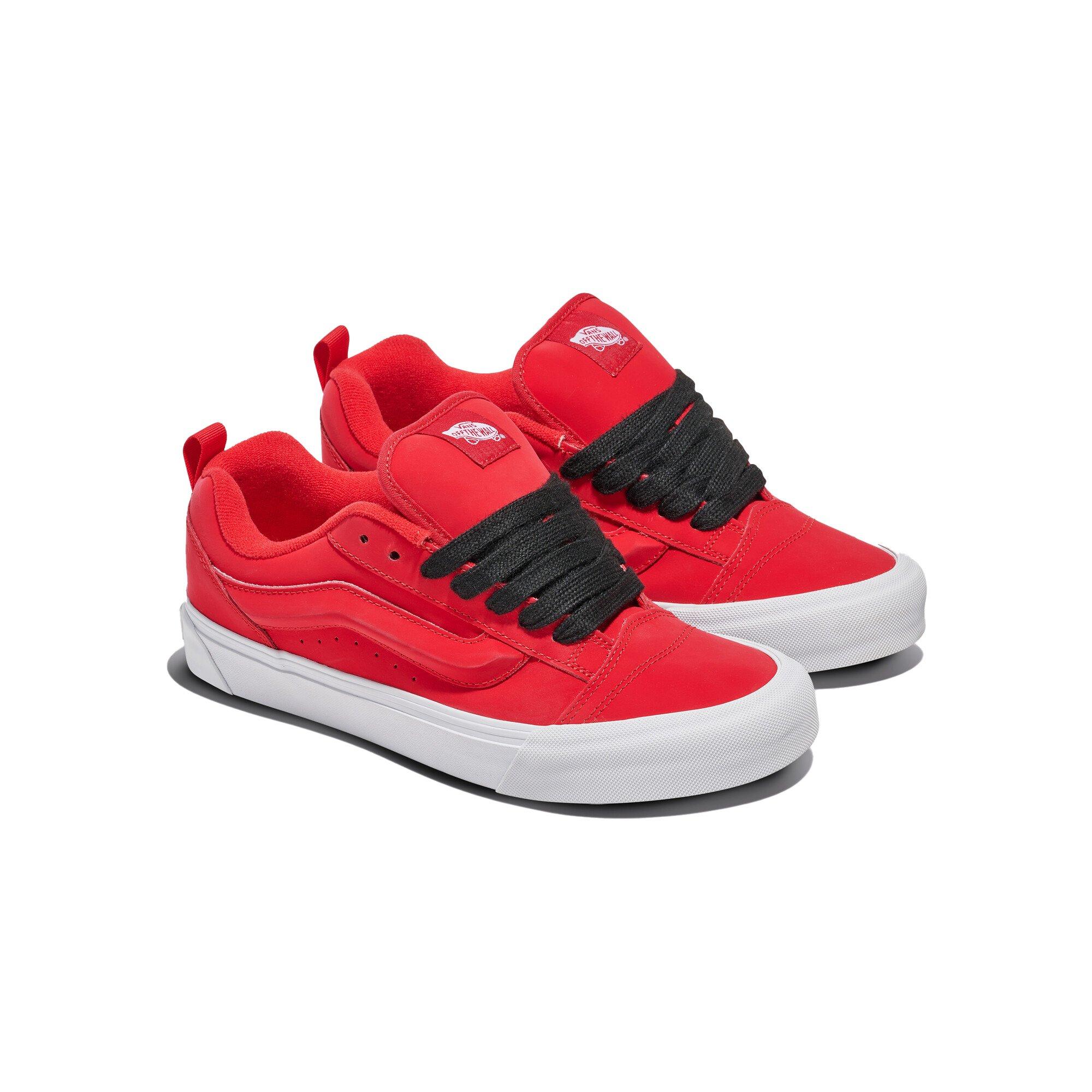 Vans Knu Skool "Red/White/Black" Unisex Shoe - RED/WHITE/BLACK Thumbnail View 3