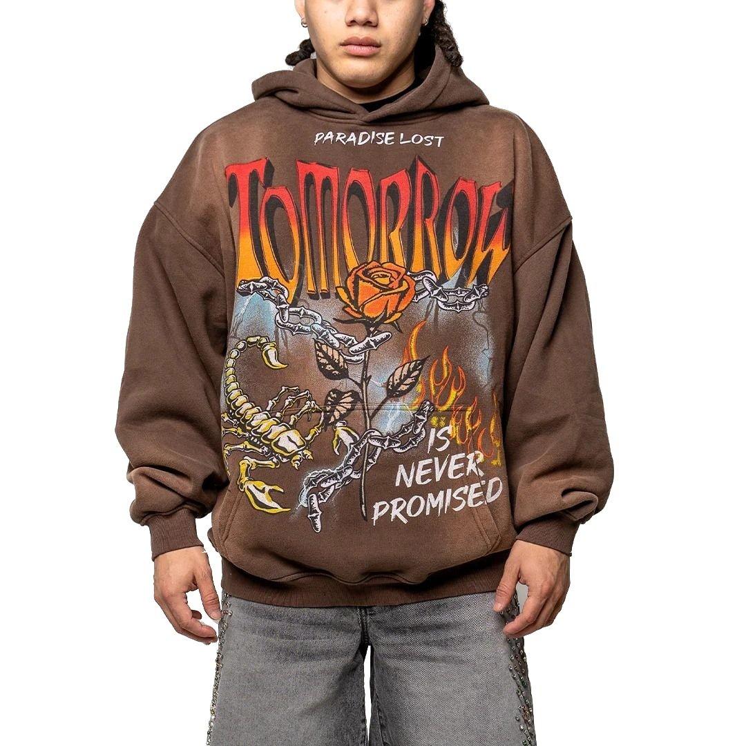 Paradise Lost Men's Tomorrow Is Never Promised Hoodie - Brown - BROWN