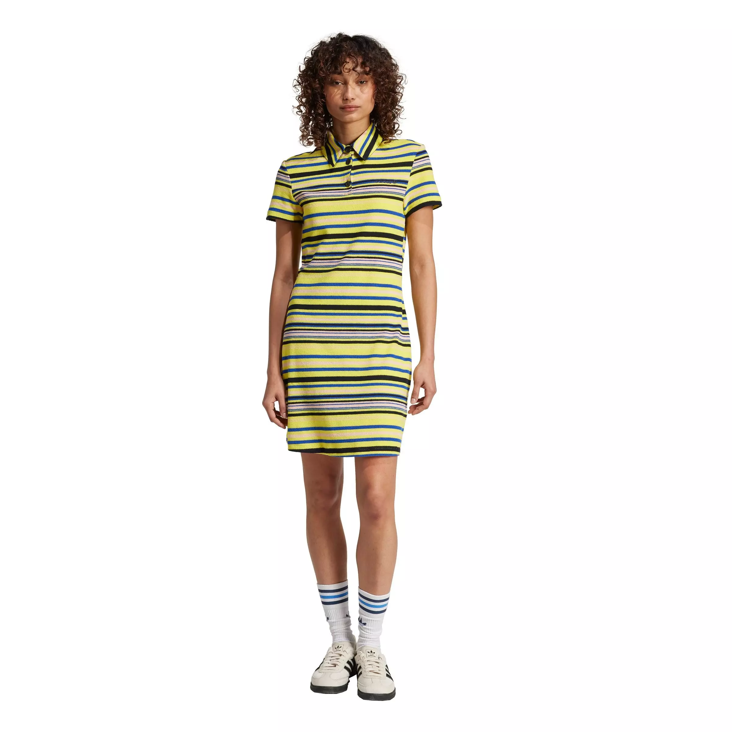 adidas Originals Women's Striped Towel Dress - YELLOW