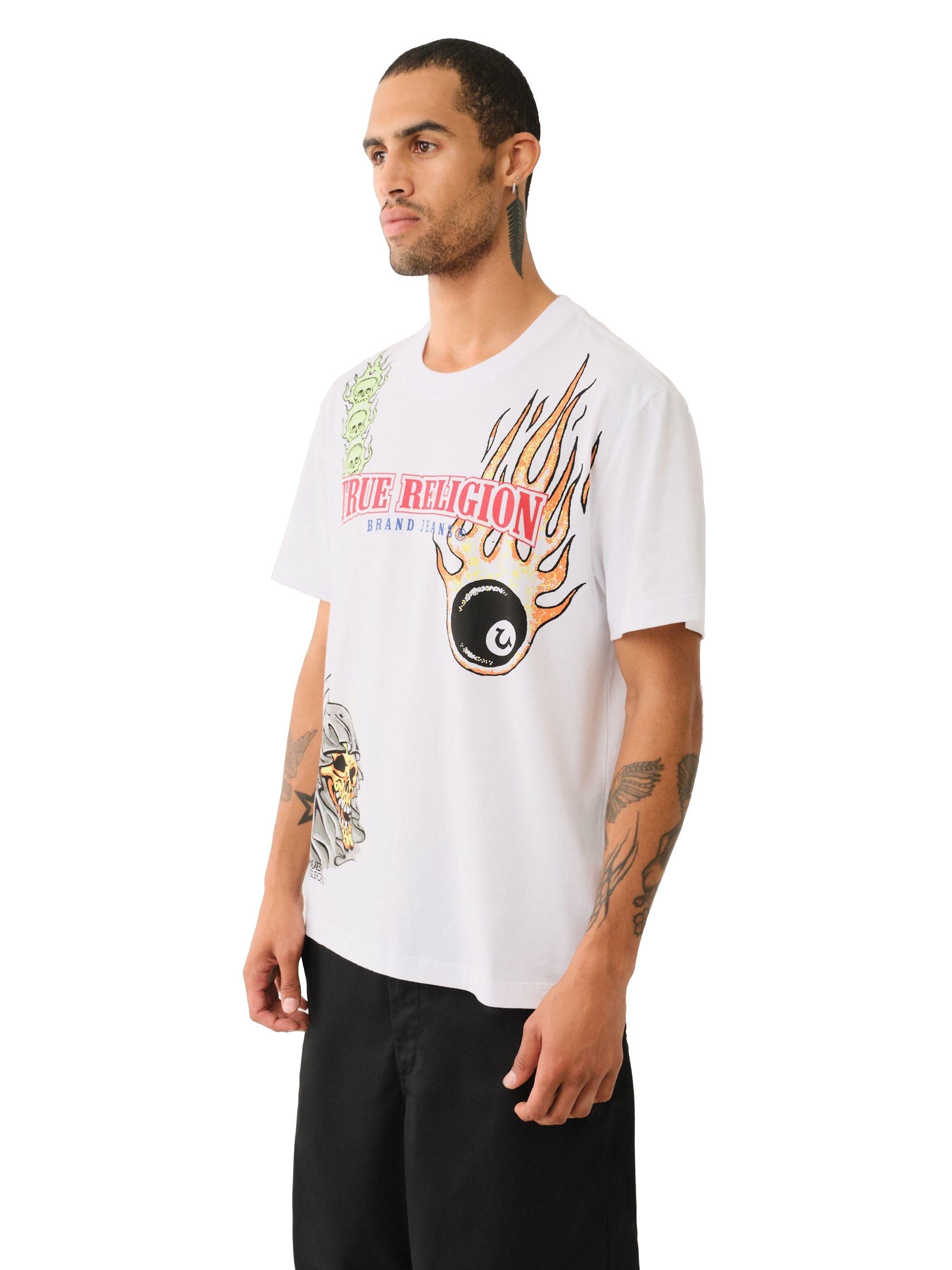 True Religion Tattoo Men's White Tee