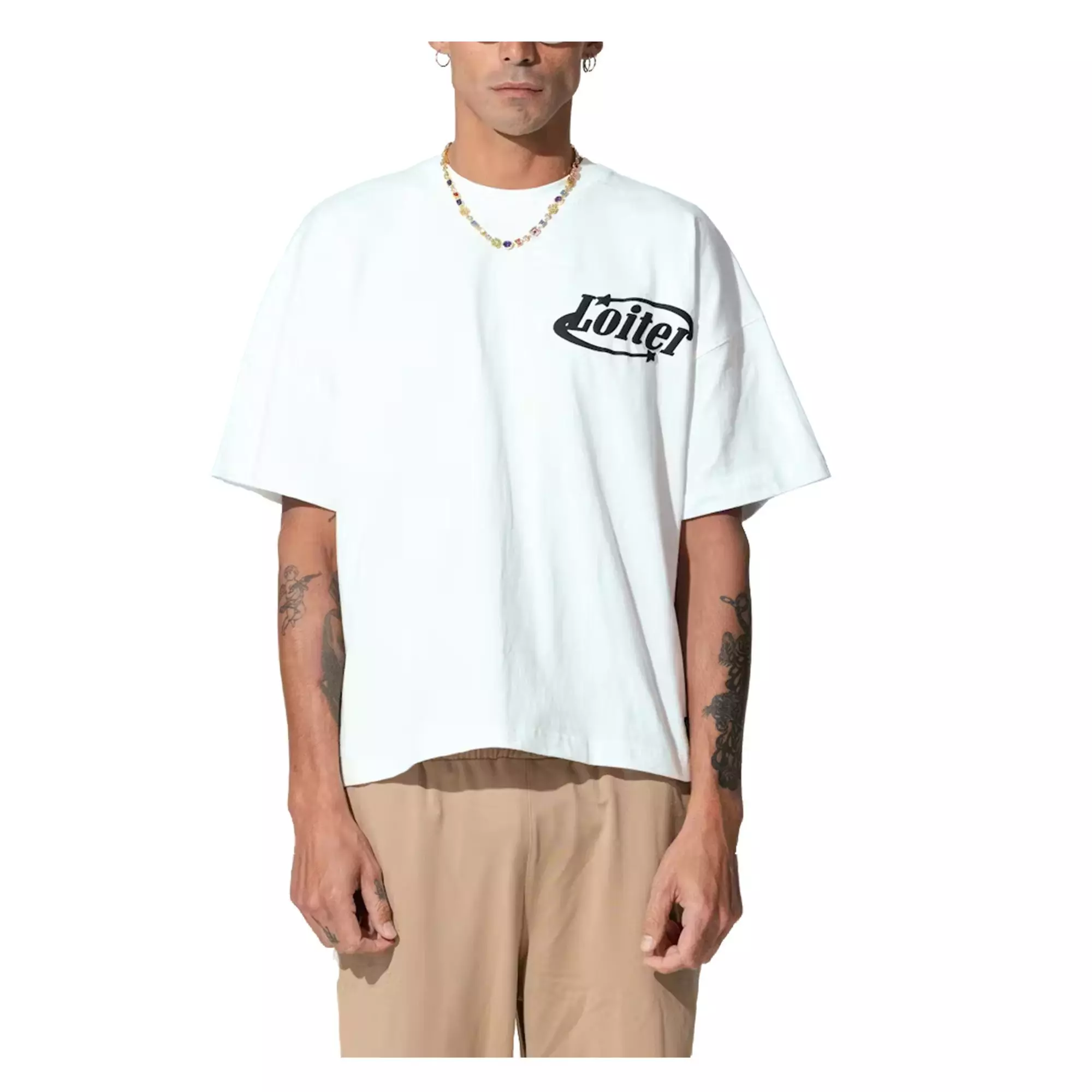 Loiter Men's Repressed Box Tee - OFF-WHITE