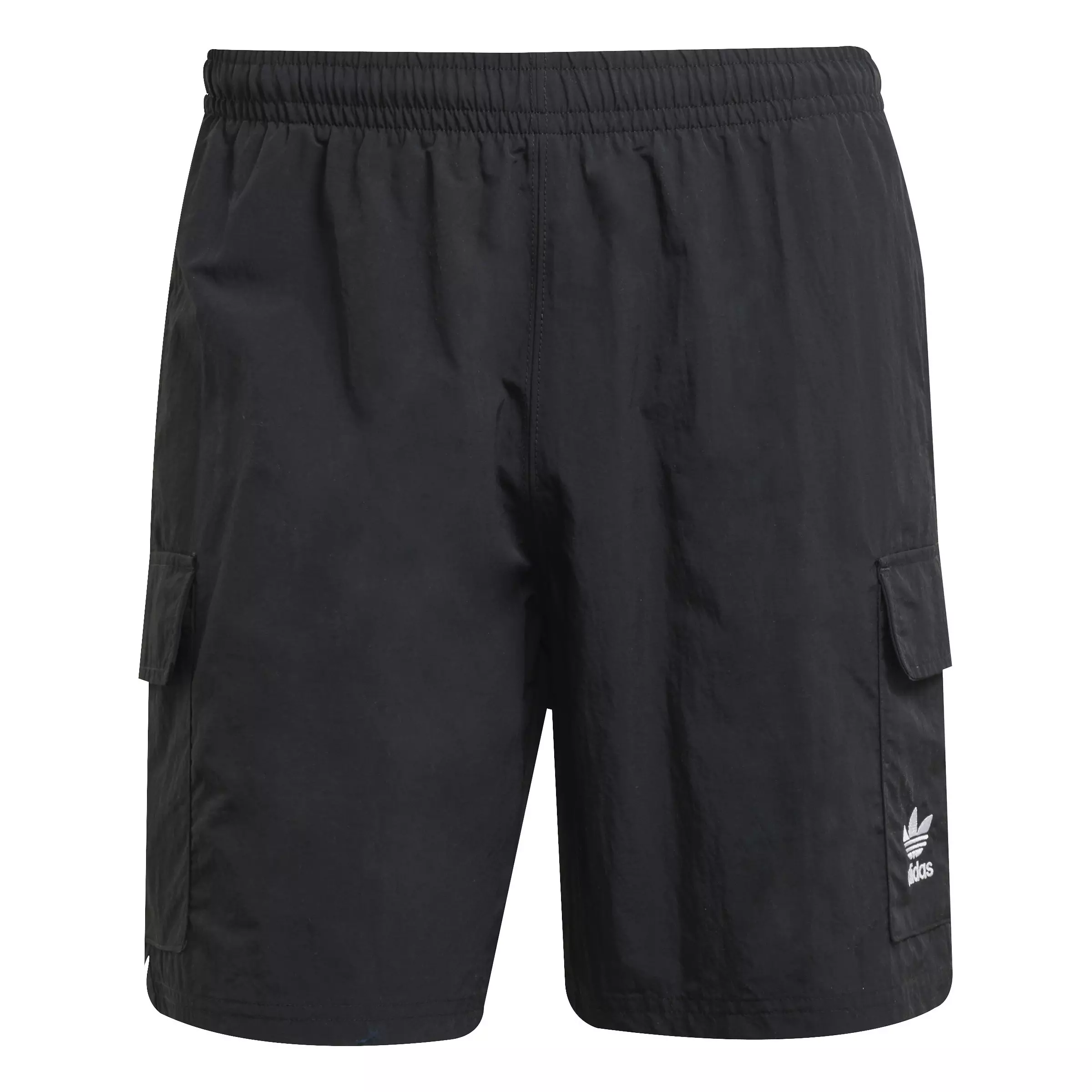 adidas Originals Men's Trefoil Essentials Woven Cargo Shorts - BLACK