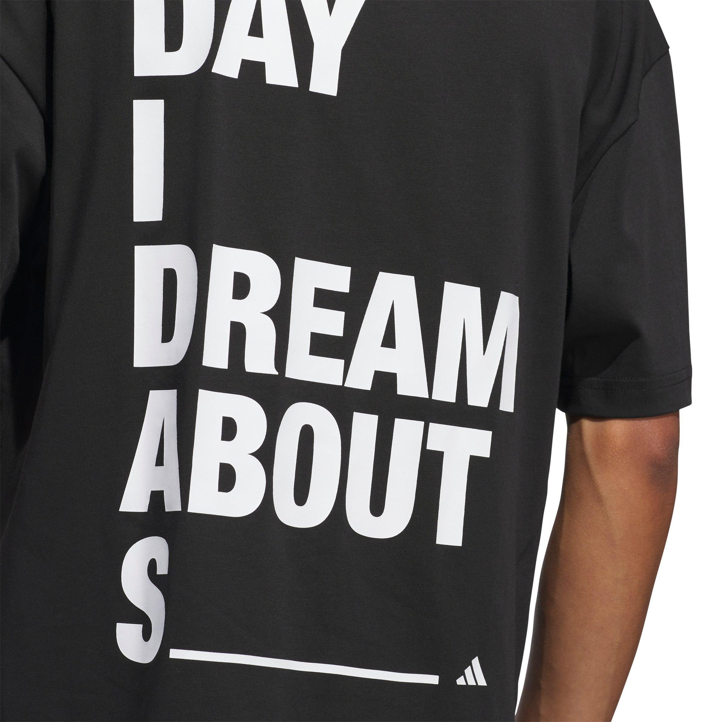 adidas Men's All Day I Dream About Graphic Tee - BLACK Thumbnail View 4