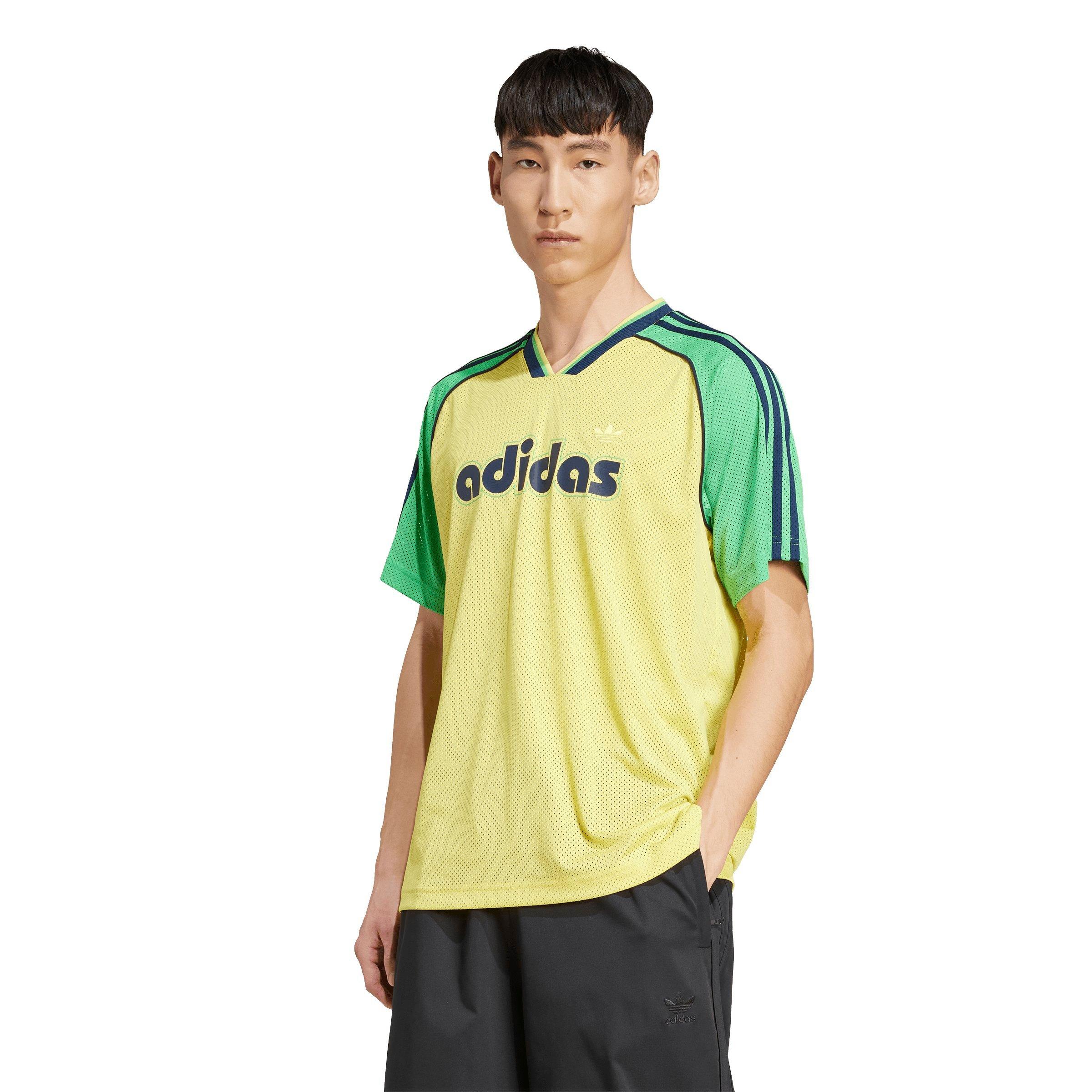adidas Originals Men's Soccer Jersey - Yellow - YELLOW Thumbnail View 1