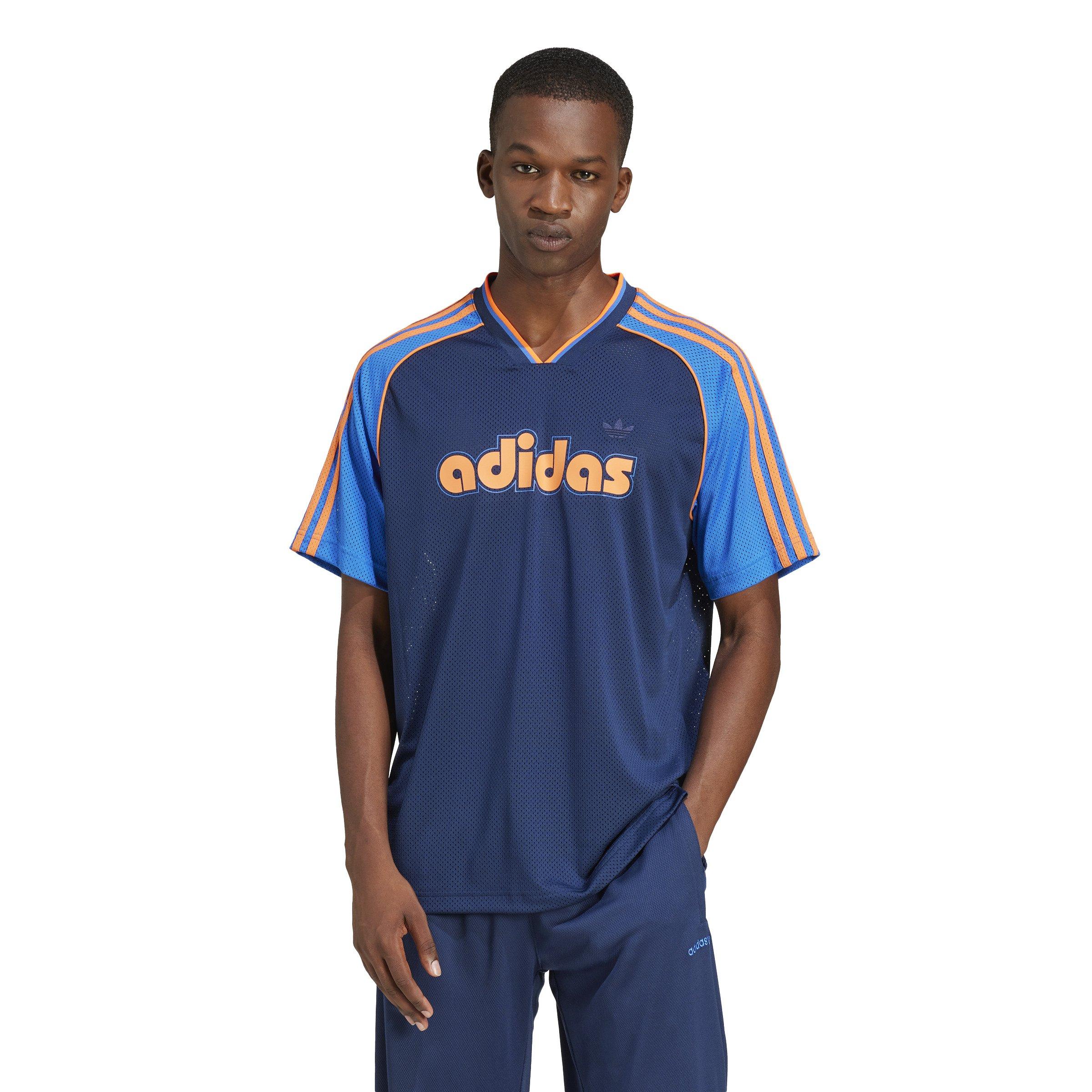 adidas Originals Men's Soccer Jersey - BLUE Thumbnail View 1