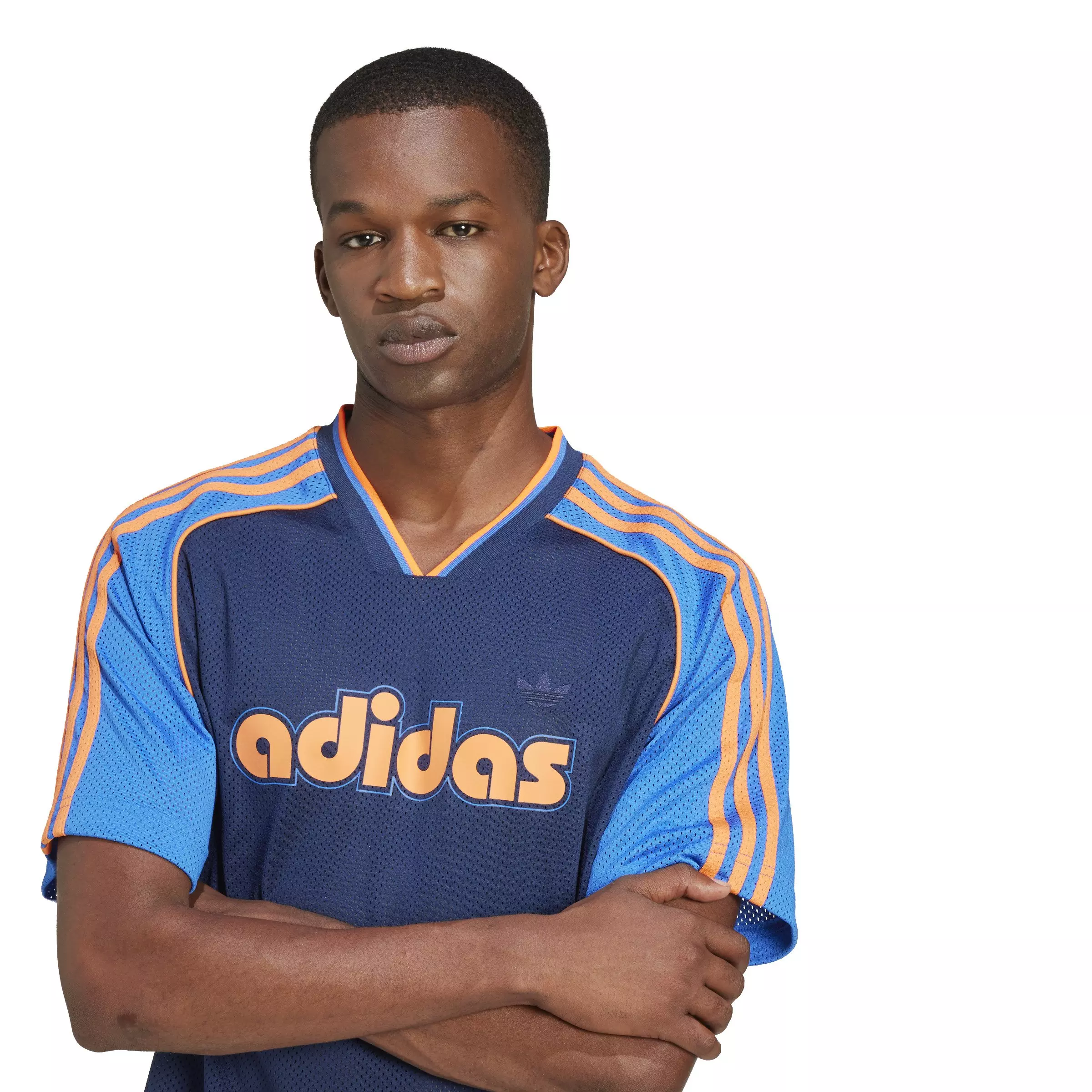 adidas Originals Men's Soccer Jersey - Blue - BLUE