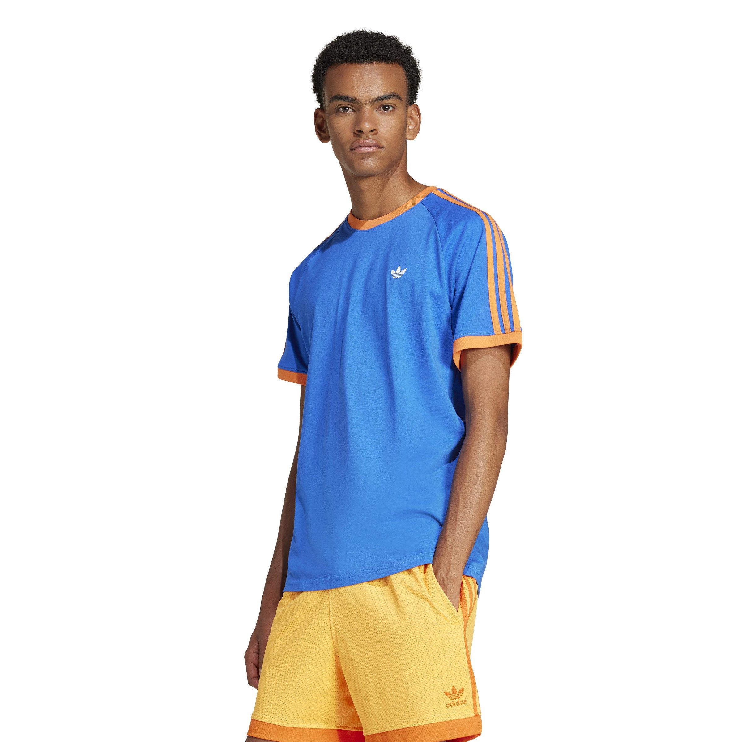 adidas Originals Men's Monogram Cali Tee-Blue - BLUE Thumbnail View 1
